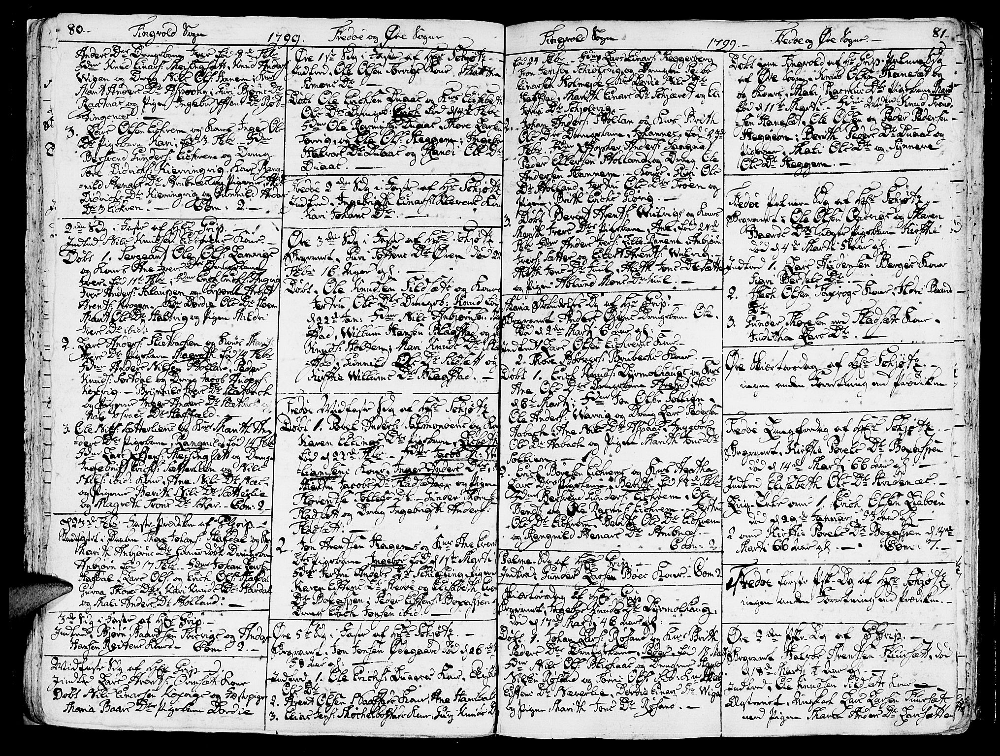 Ministerialprotokoller, klokkerbøker og fødselsregistre - Møre og Romsdal, SAT/A-1454/586/L0981: Parish register (official) no. 586A07, 1794-1819, p. 80-81