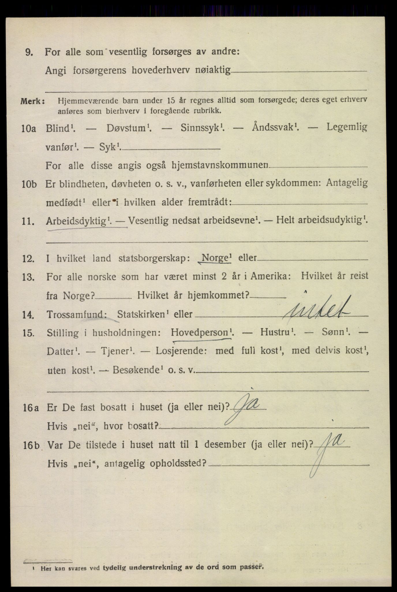 SAK, 1920 census for Holt, 1920, p. 5723