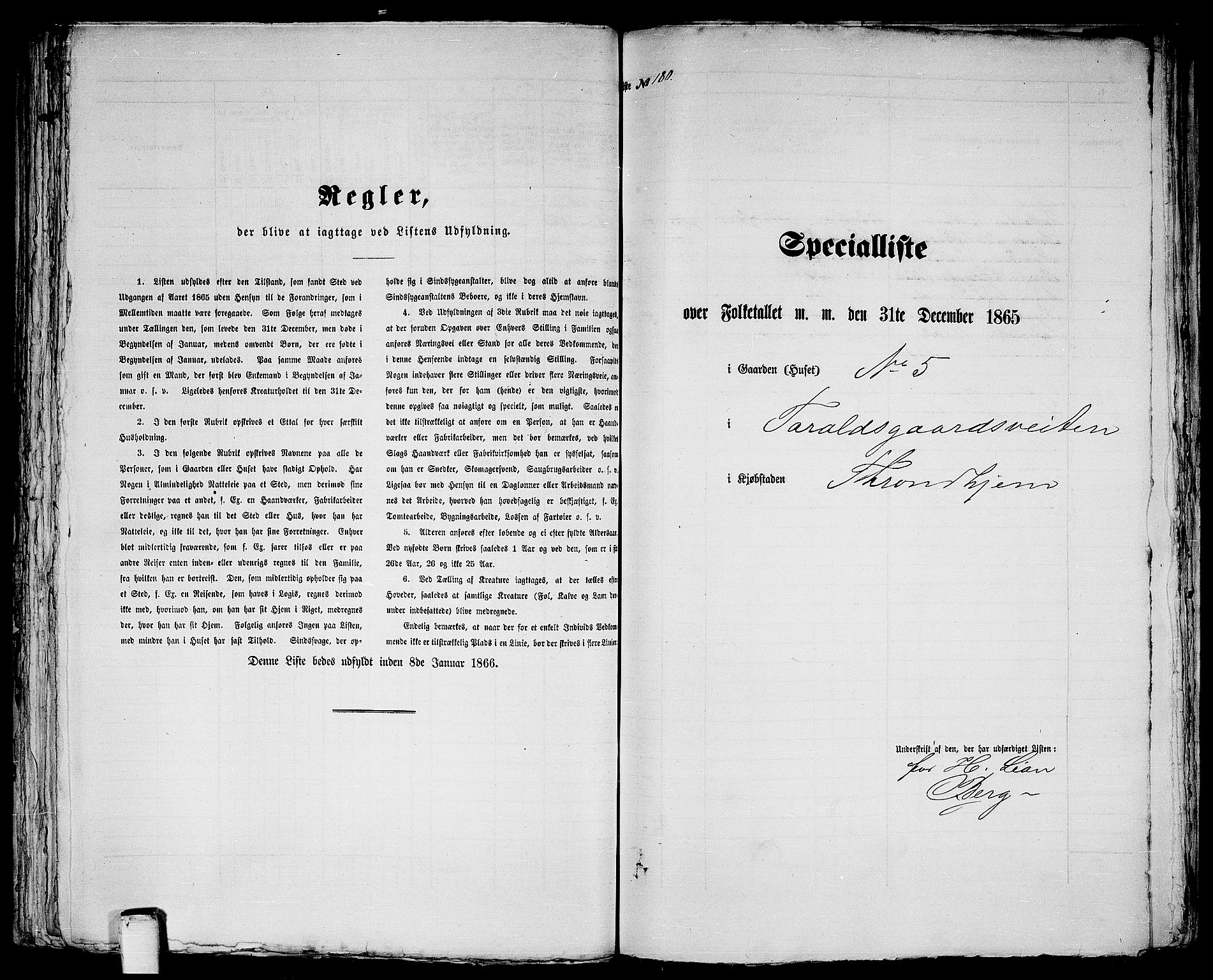 RA, 1865 census for Trondheim, 1865, p. 395