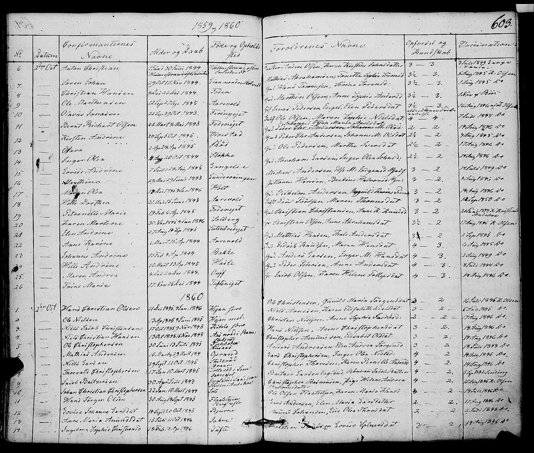 Ramnes kirkebøker, AV/SAKO-A-314/F/Fa/L0005: Parish register (official) no. I 5, 1841-1861, p. 602-603