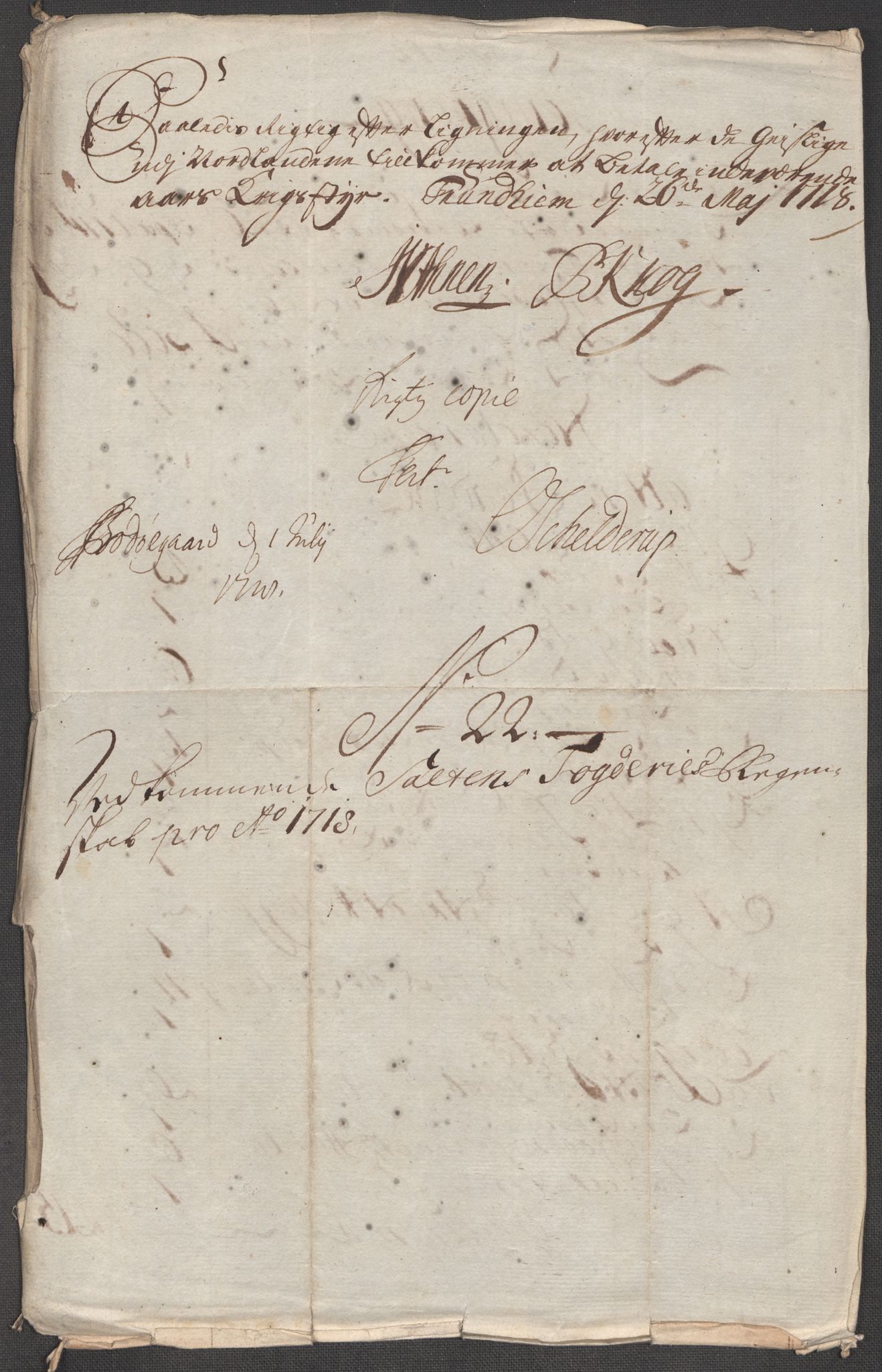 Rentekammeret inntil 1814, Reviderte regnskaper, Fogderegnskap, AV/RA-EA-4092/R66/L4588: Fogderegnskap Salten, 1718, p. 212