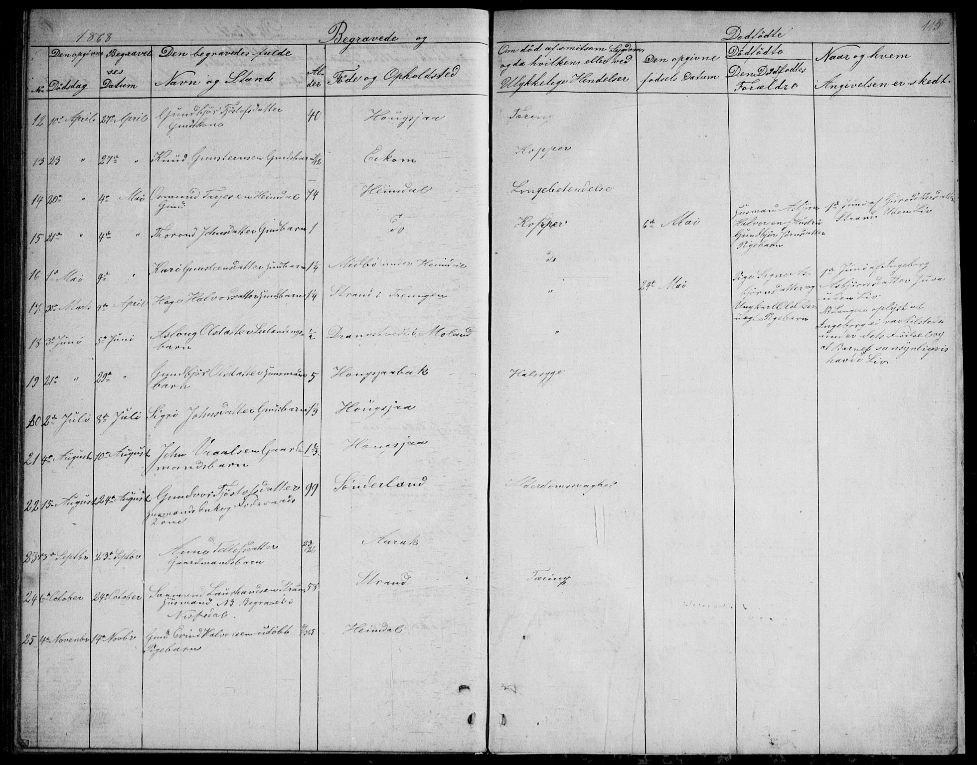 Nissedal kirkebøker, AV/SAKO-A-288/G/Gb/L0002: Parish register (copy) no. II 2, 1863-1892, p. 115