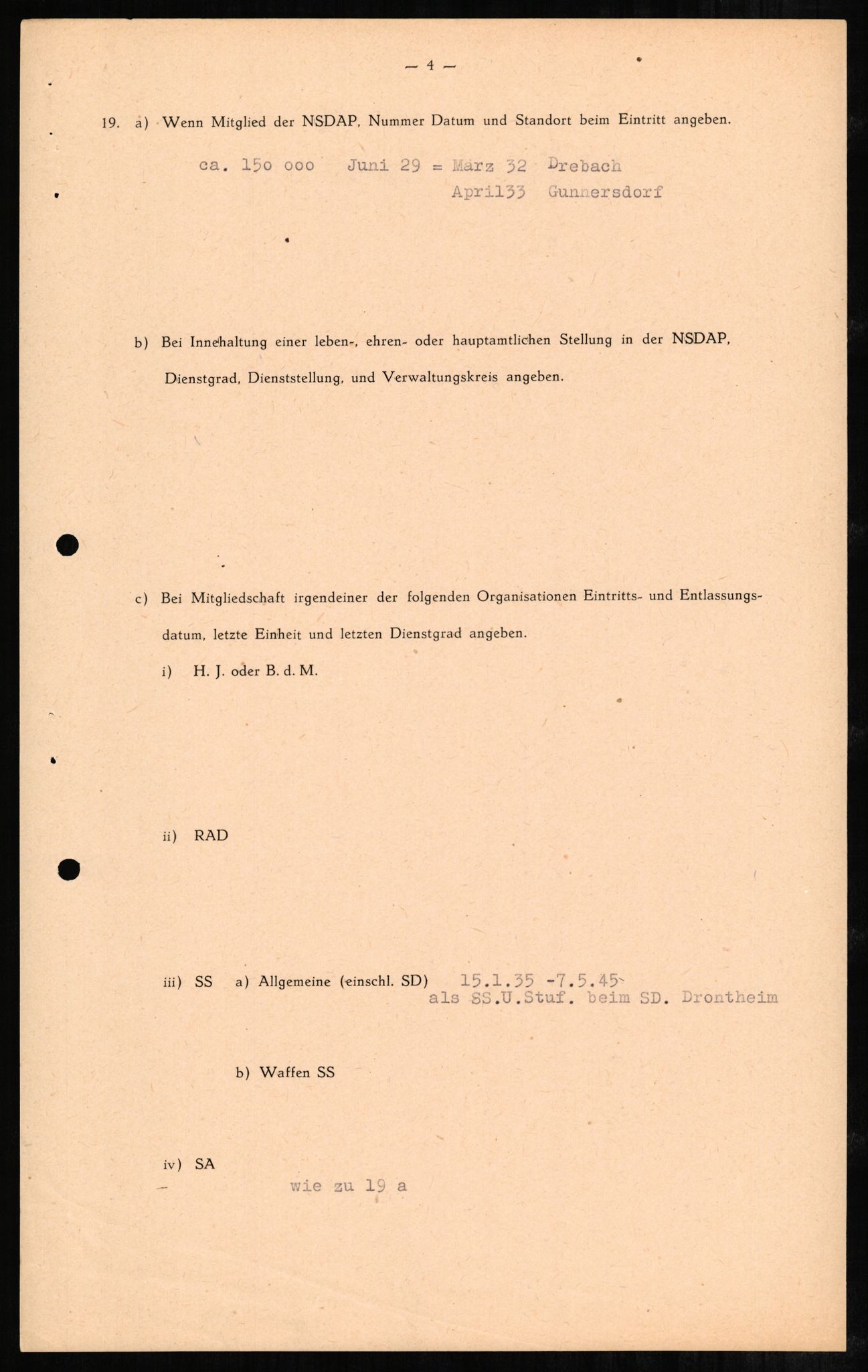 Forsvaret, Forsvarets overkommando II, AV/RA-RAFA-3915/D/Db/L0001: CI Questionaires. Tyske okkupasjonsstyrker i Norge. Tyskere., 1945-1946, p. 353