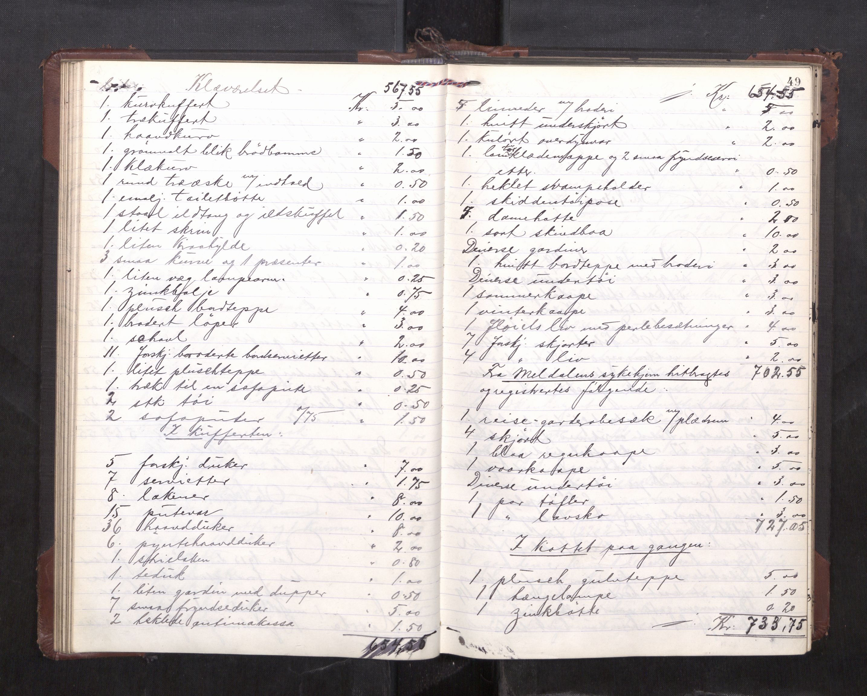 Trondheim byfogd, AV/SAT-A-0003/1/3/3C/L0036: Skifteregistreringsprotokoll - 14/4-24/9. (u/ register), 1915-1918, p. 49