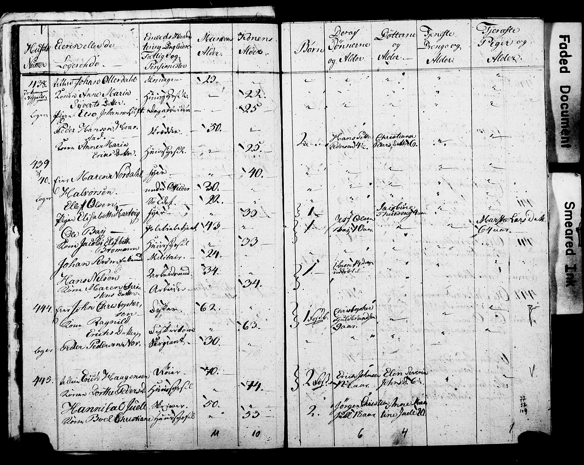 SAO, Census 1815 for Kristiania, 1815, p. 181