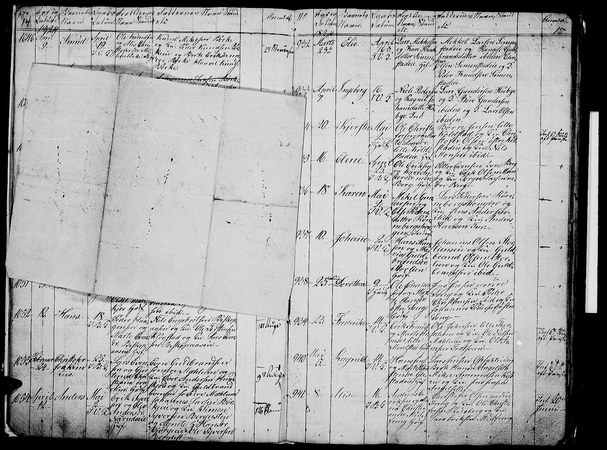 Ringsaker prestekontor, AV/SAH-PREST-014/L/La/L0003: Parish register (copy) no. 3, 1824-1826, p. 14-15