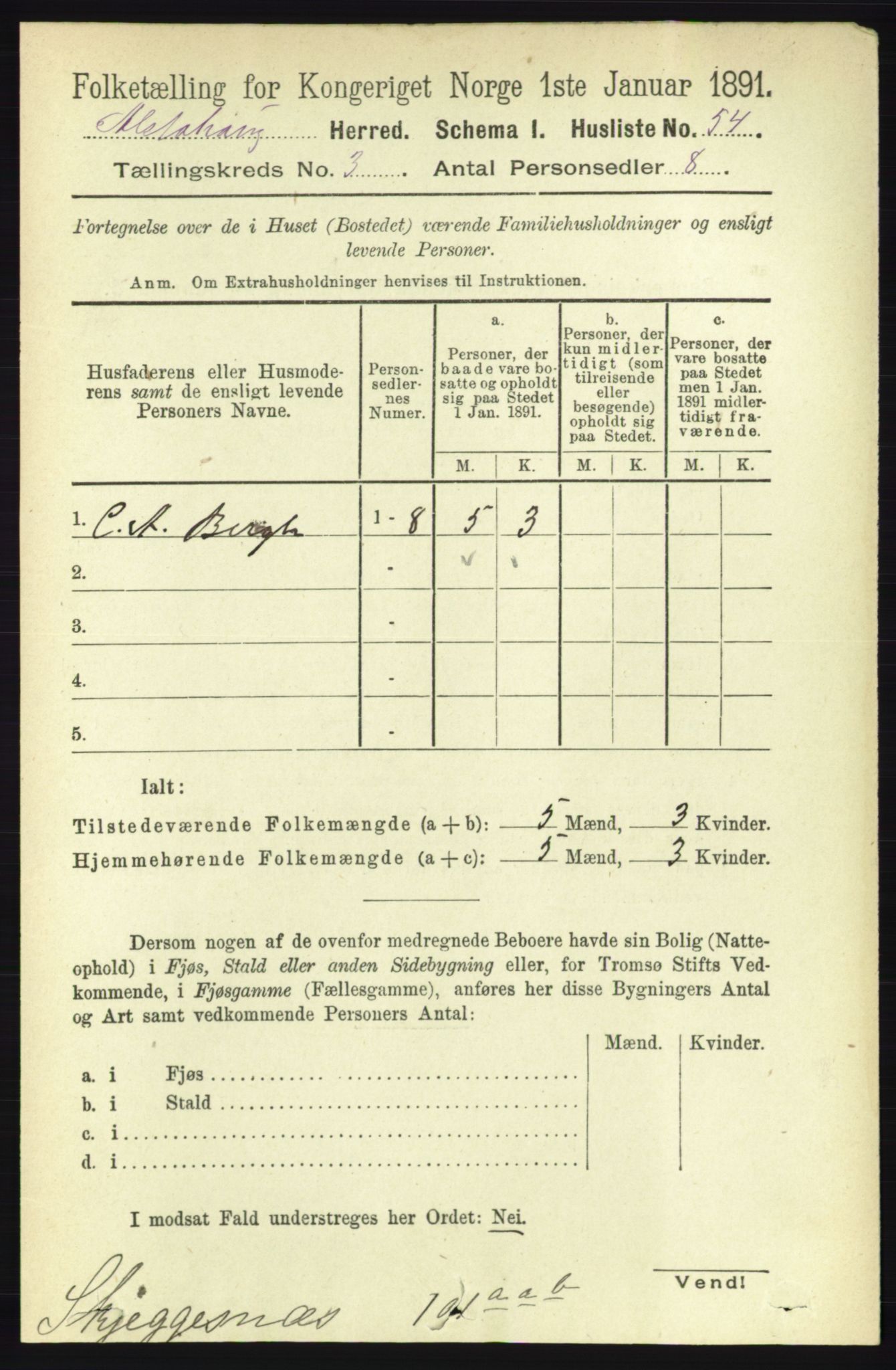 RA, 1891 census for 1820 Alstahaug, 1891, p. 1089