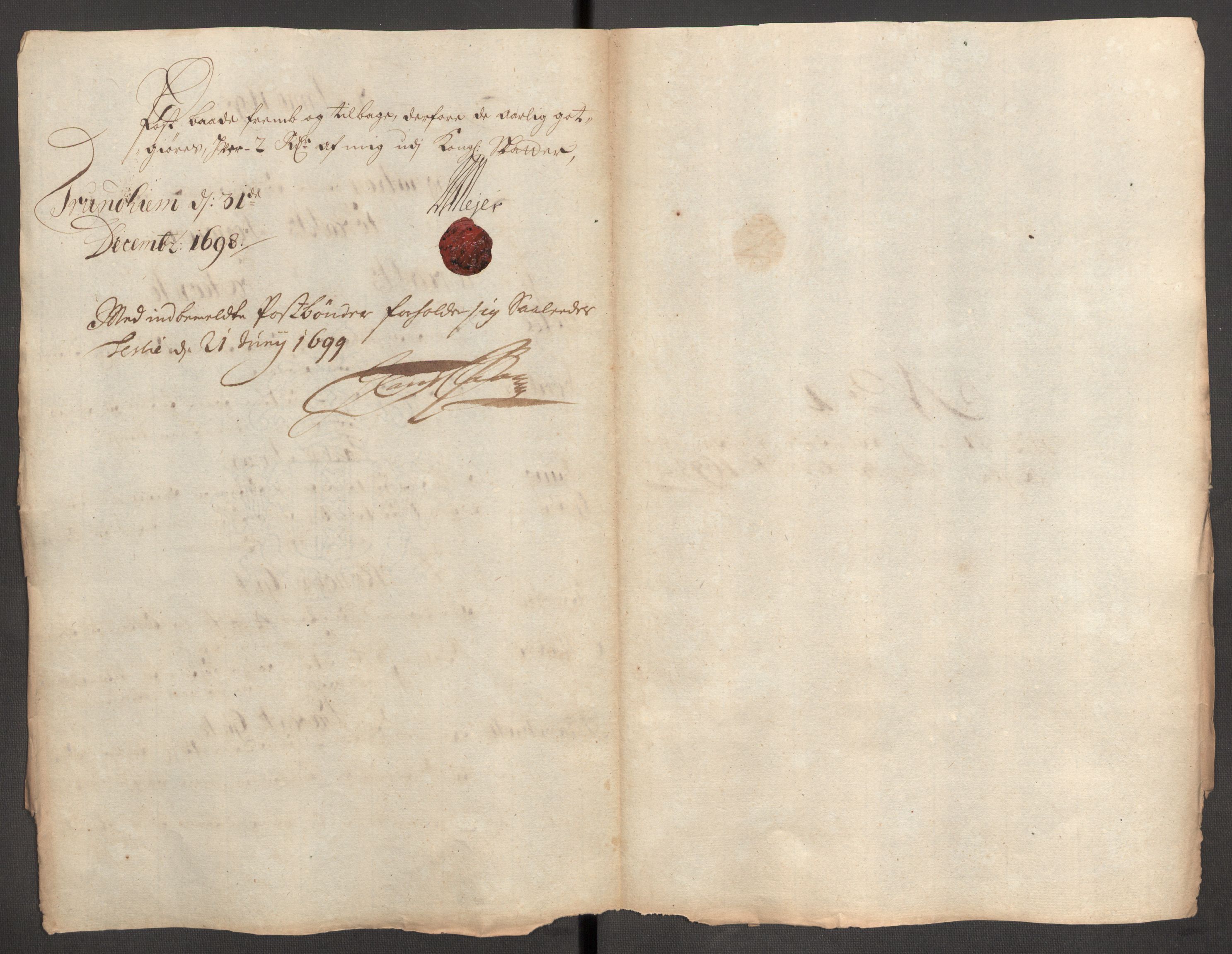 Rentekammeret inntil 1814, Reviderte regnskaper, Fogderegnskap, RA/EA-4092/R62/L4190: Fogderegnskap Stjørdal og Verdal, 1698, p. 205