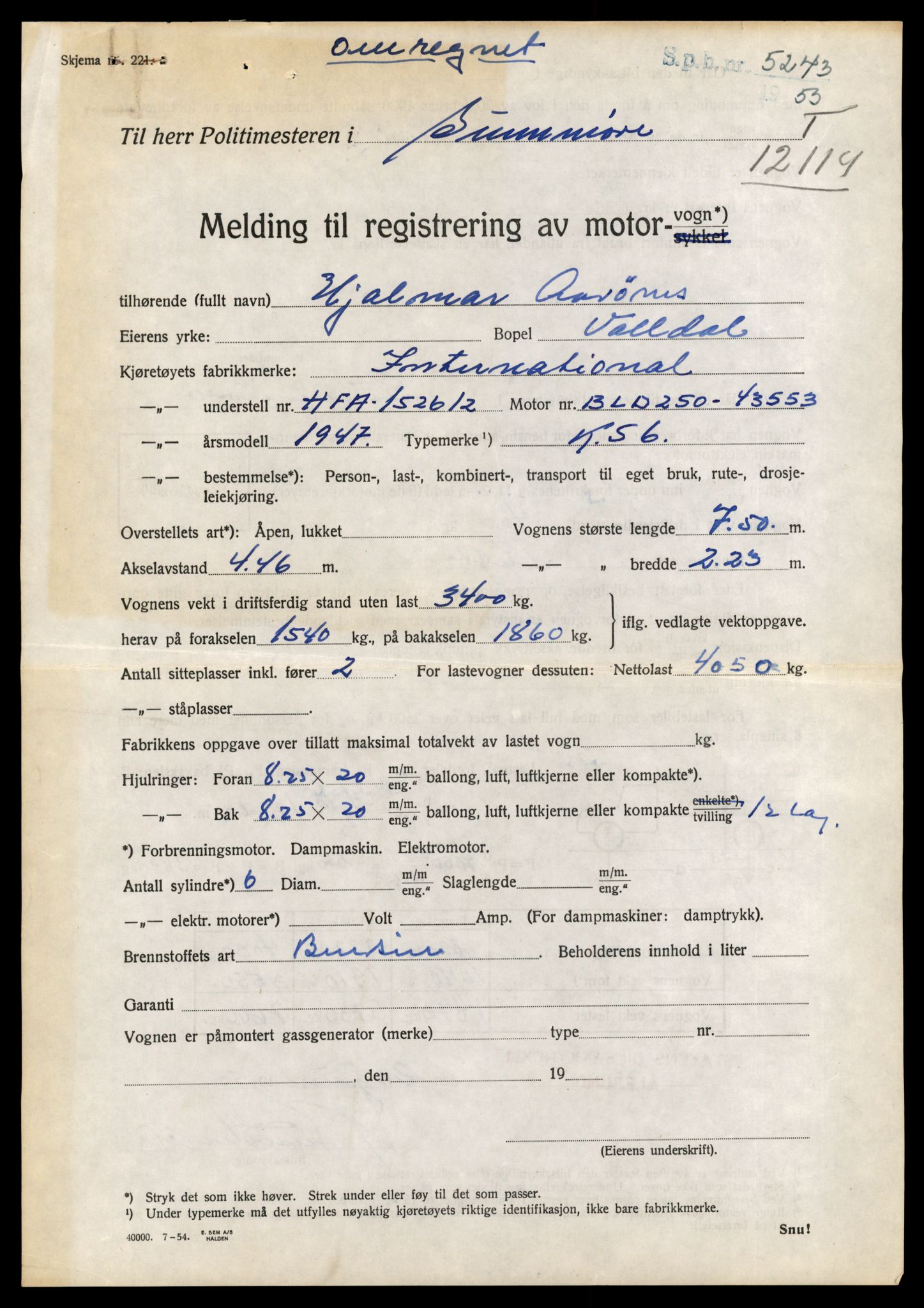 Møre og Romsdal vegkontor - Ålesund trafikkstasjon, AV/SAT-A-4099/F/Fe/L0035: Registreringskort for kjøretøy T 12653 - T 12829, 1927-1998, p. 2450