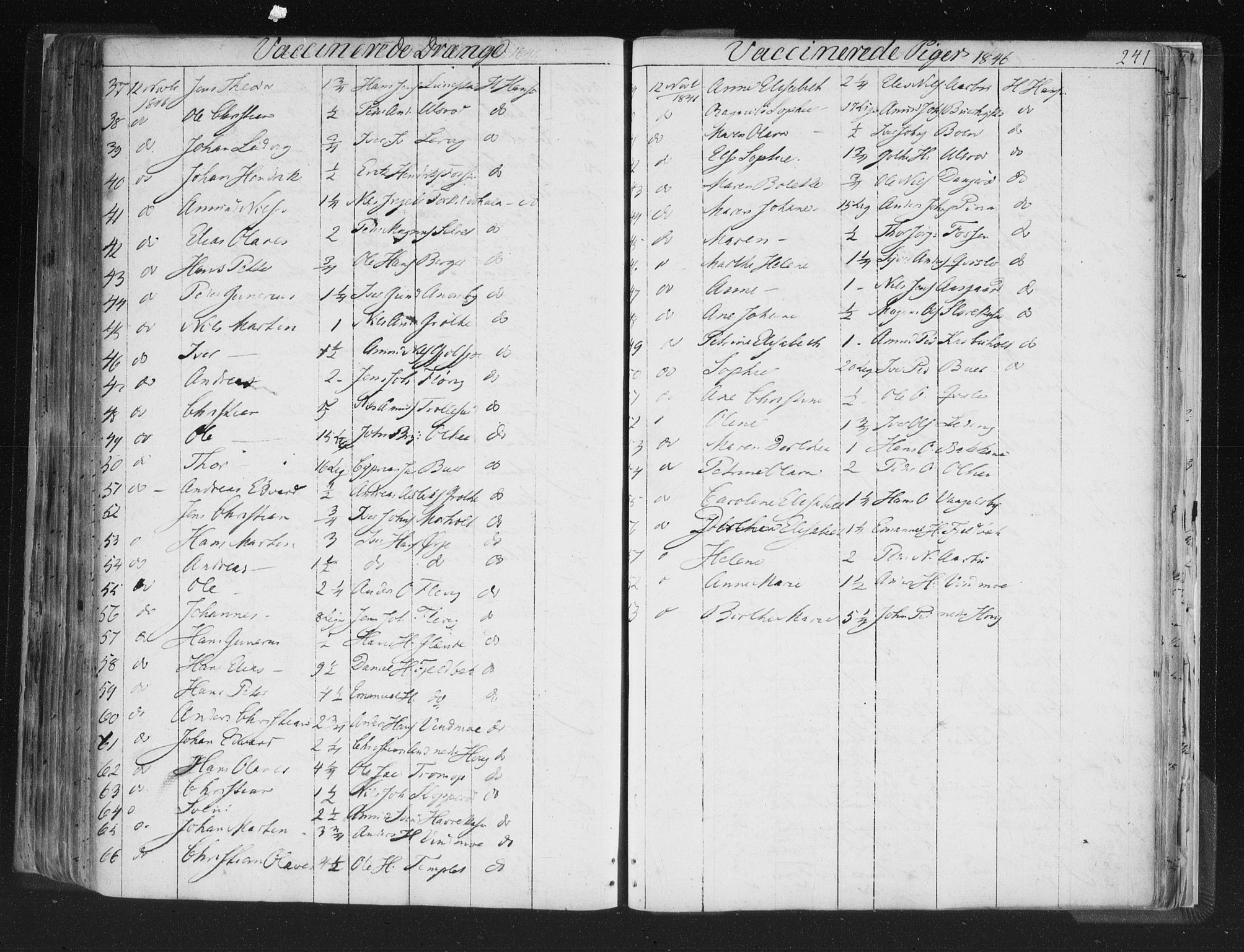 Aremark prestekontor Kirkebøker, SAO/A-10899/F/Fc/L0002: Parish register (official) no. III 2, 1834-1849, p. 241