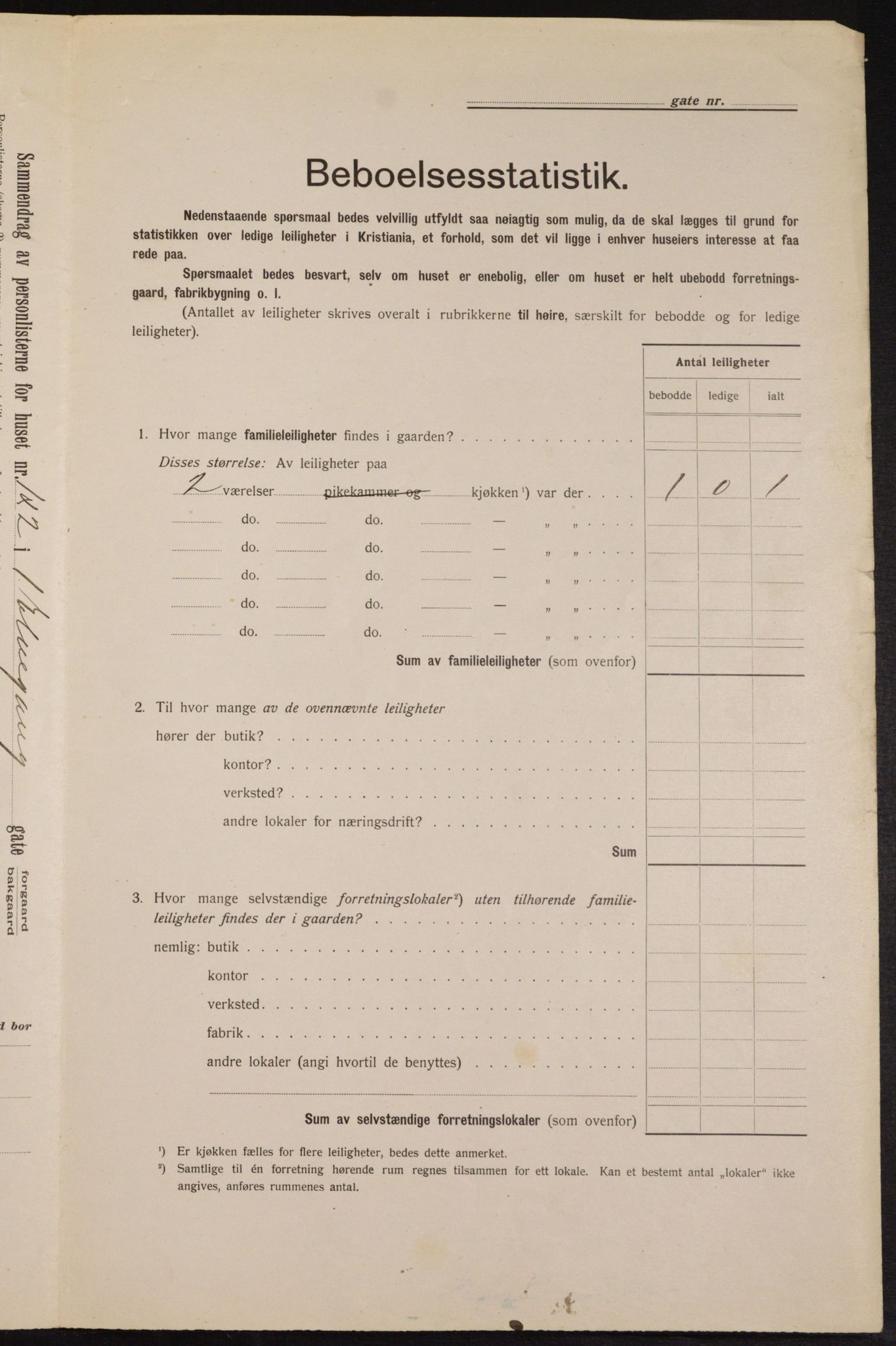 OBA, Municipal Census 1913 for Kristiania, 1913, p. 20972