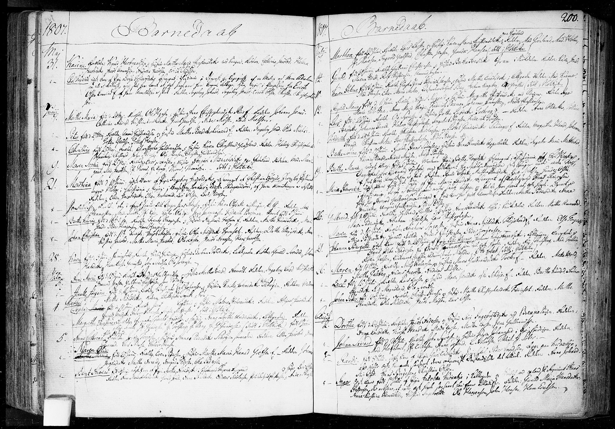 Aker prestekontor kirkebøker, SAO/A-10861/F/L0010: Parish register (official) no. 10, 1786-1809, p. 200