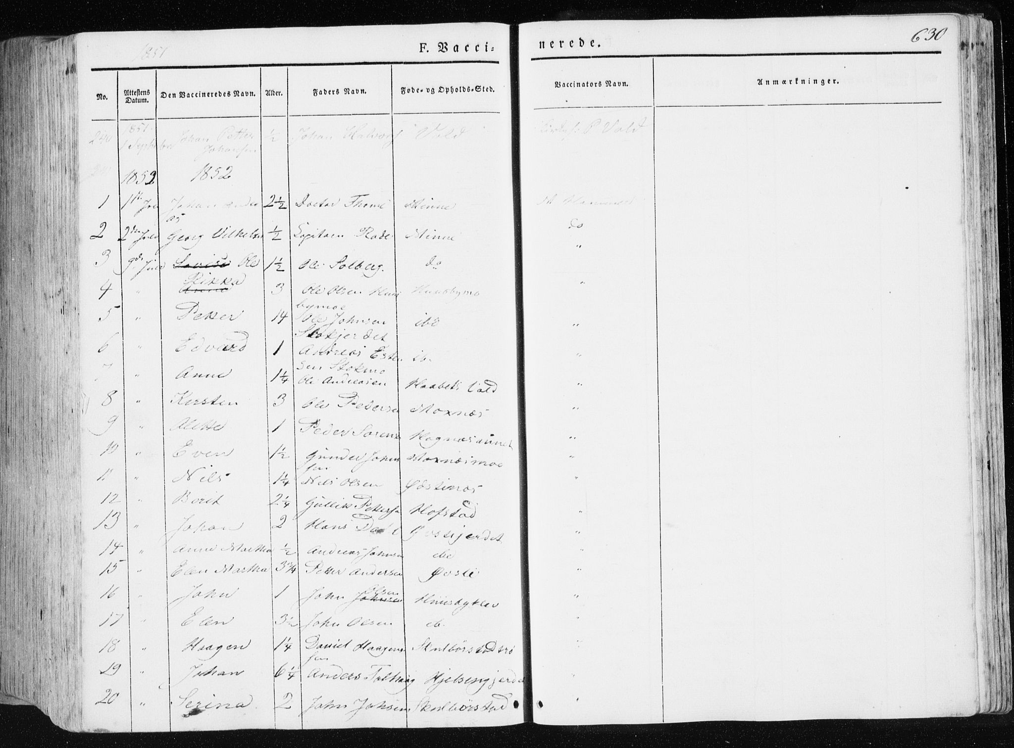 Ministerialprotokoller, klokkerbøker og fødselsregistre - Nord-Trøndelag, SAT/A-1458/709/L0074: Parish register (official) no. 709A14, 1845-1858, p. 630