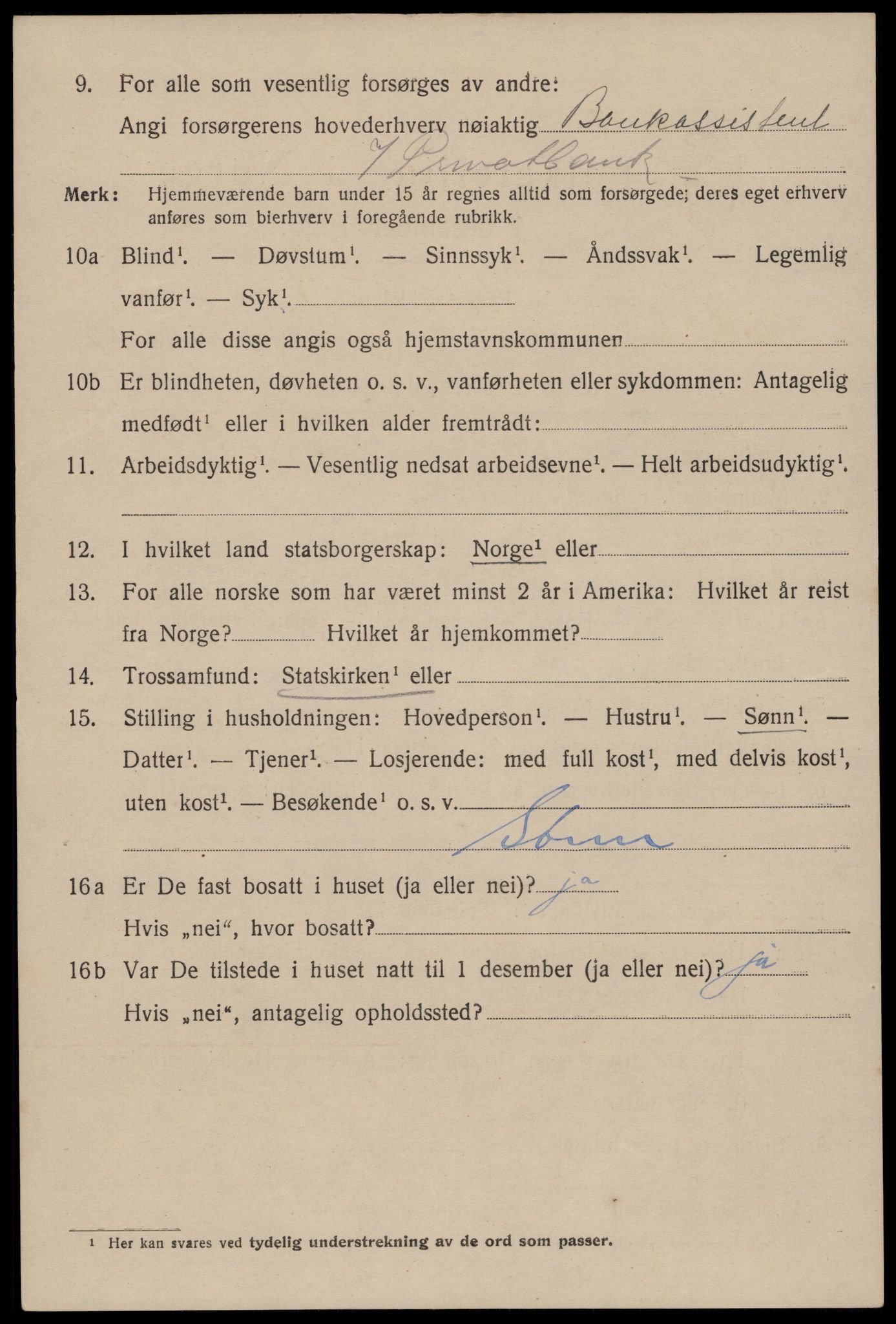 SAST, 1920 census for Stavanger, 1920, p. 61435