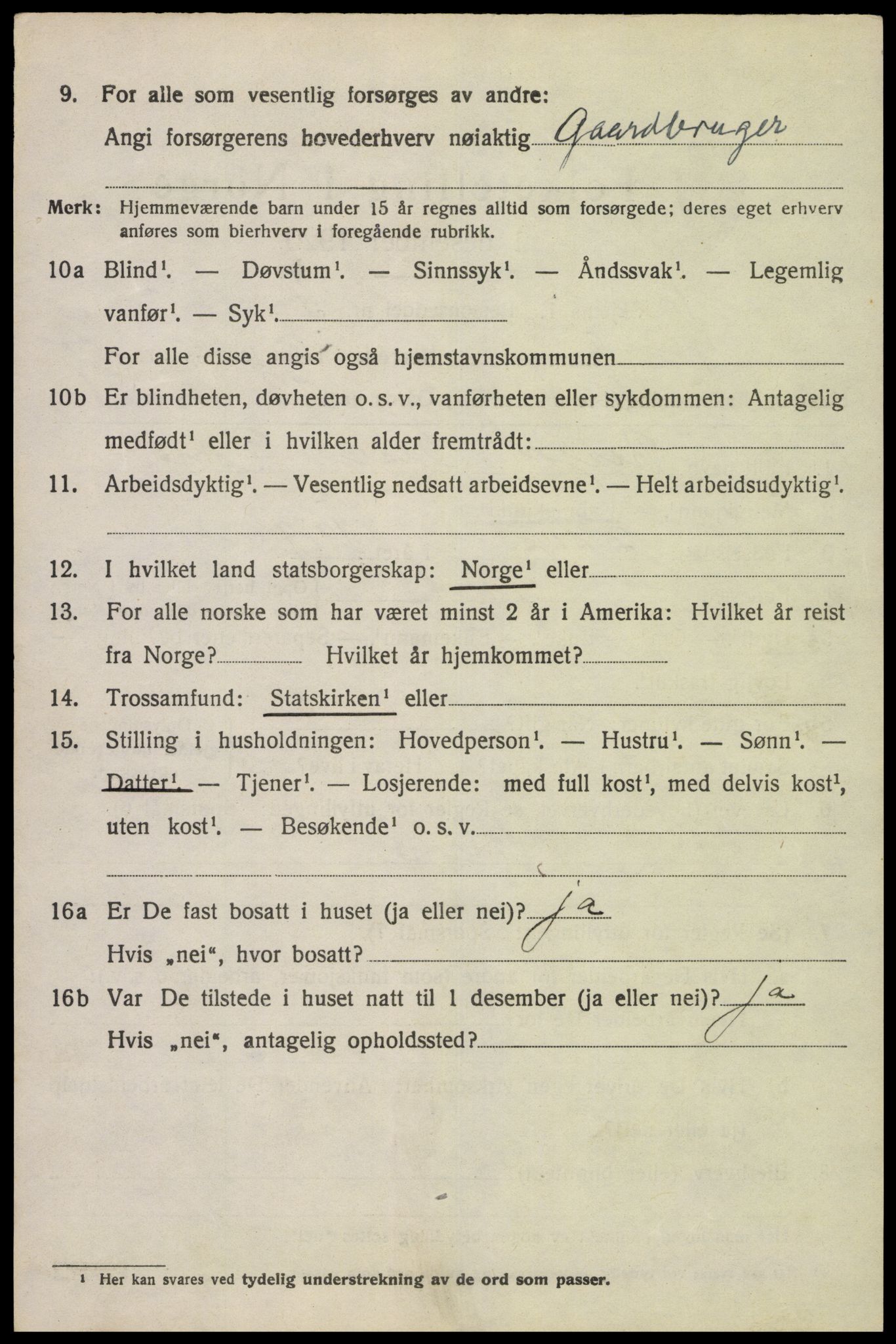 SAK, 1920 census for Spind, 1920, p. 1596