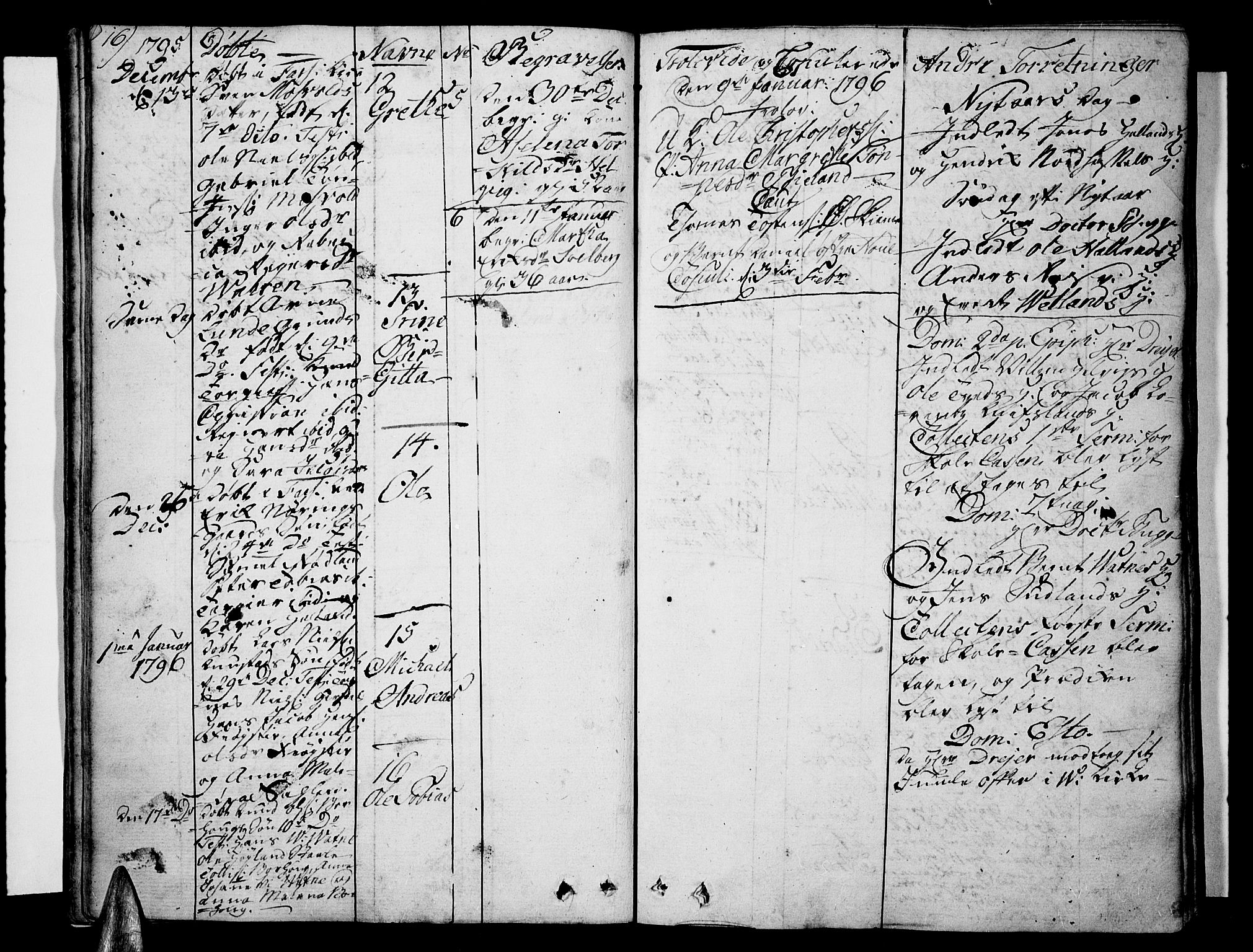 Lista sokneprestkontor, SAK/1111-0027/F/Fa/L0005: Parish register (official) no. A 5, 1795-1823, p. 16