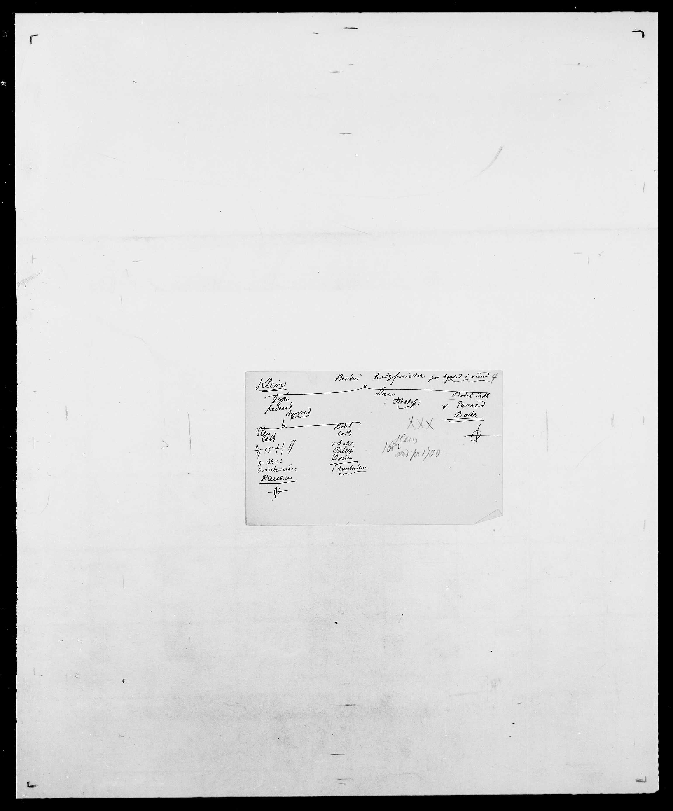 Delgobe, Charles Antoine - samling, AV/SAO-PAO-0038/D/Da/L0021: Klagenberg - Kristoft, p. 25