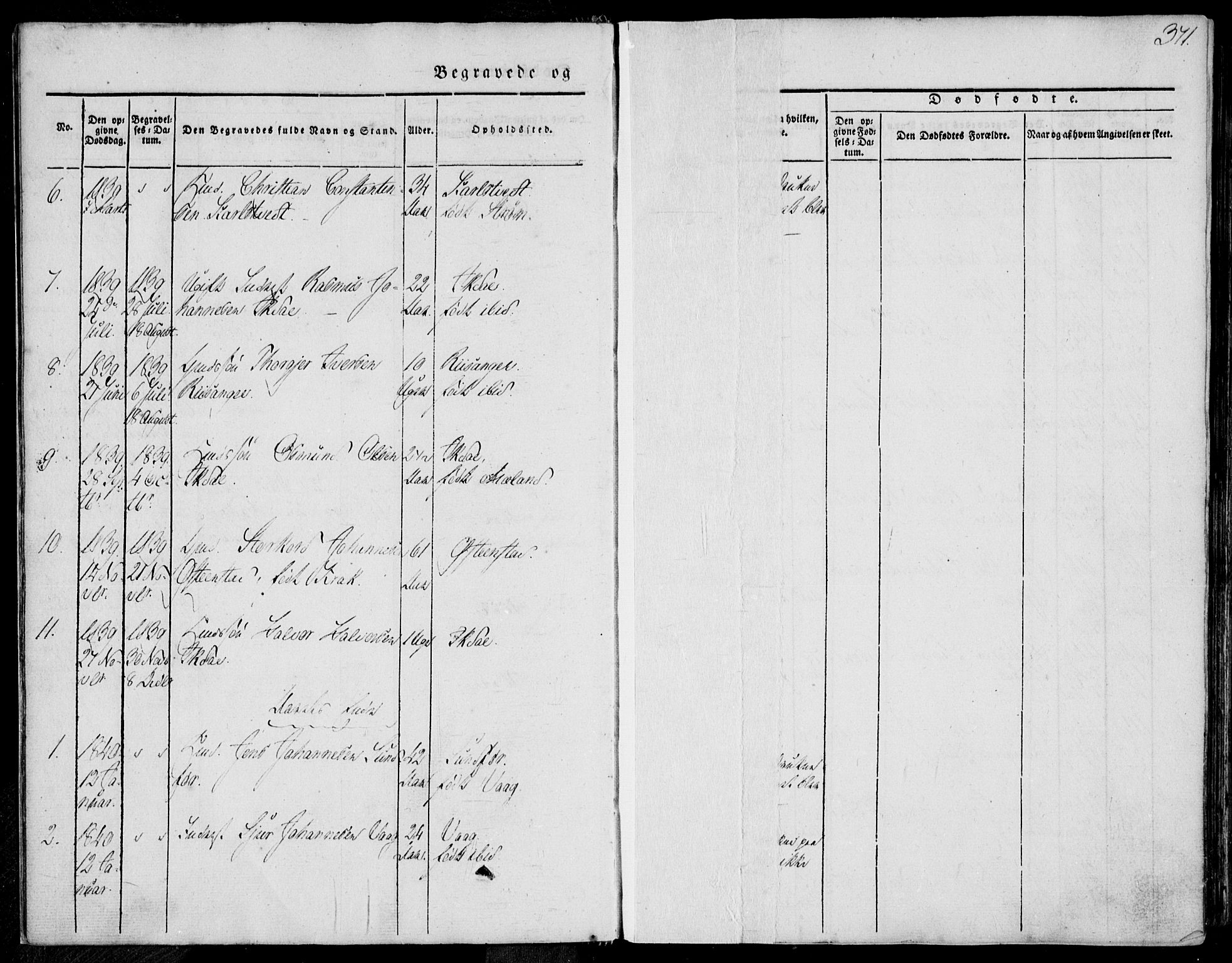 Skjold sokneprestkontor, SAST/A-101847/H/Ha/Haa/L0006: Parish register (official) no. A 6.2, 1835-1858, p. 371
