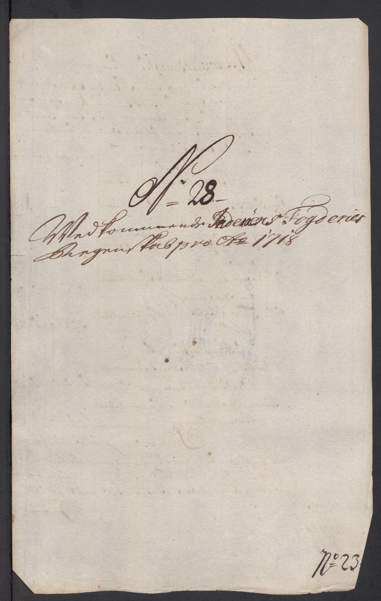 Rentekammeret inntil 1814, Reviderte regnskaper, Fogderegnskap, RA/EA-4092/R63/L4326: Fogderegnskap Inderøy, 1718, p. 254