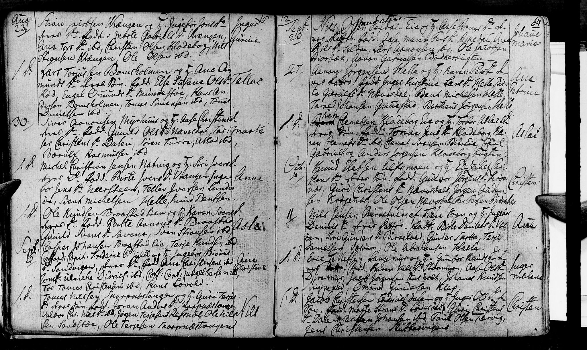 Øyestad sokneprestkontor, SAK/1111-0049/F/Fa/L0011: Parish register (official) no. A 11, 1805-1824, p. 64