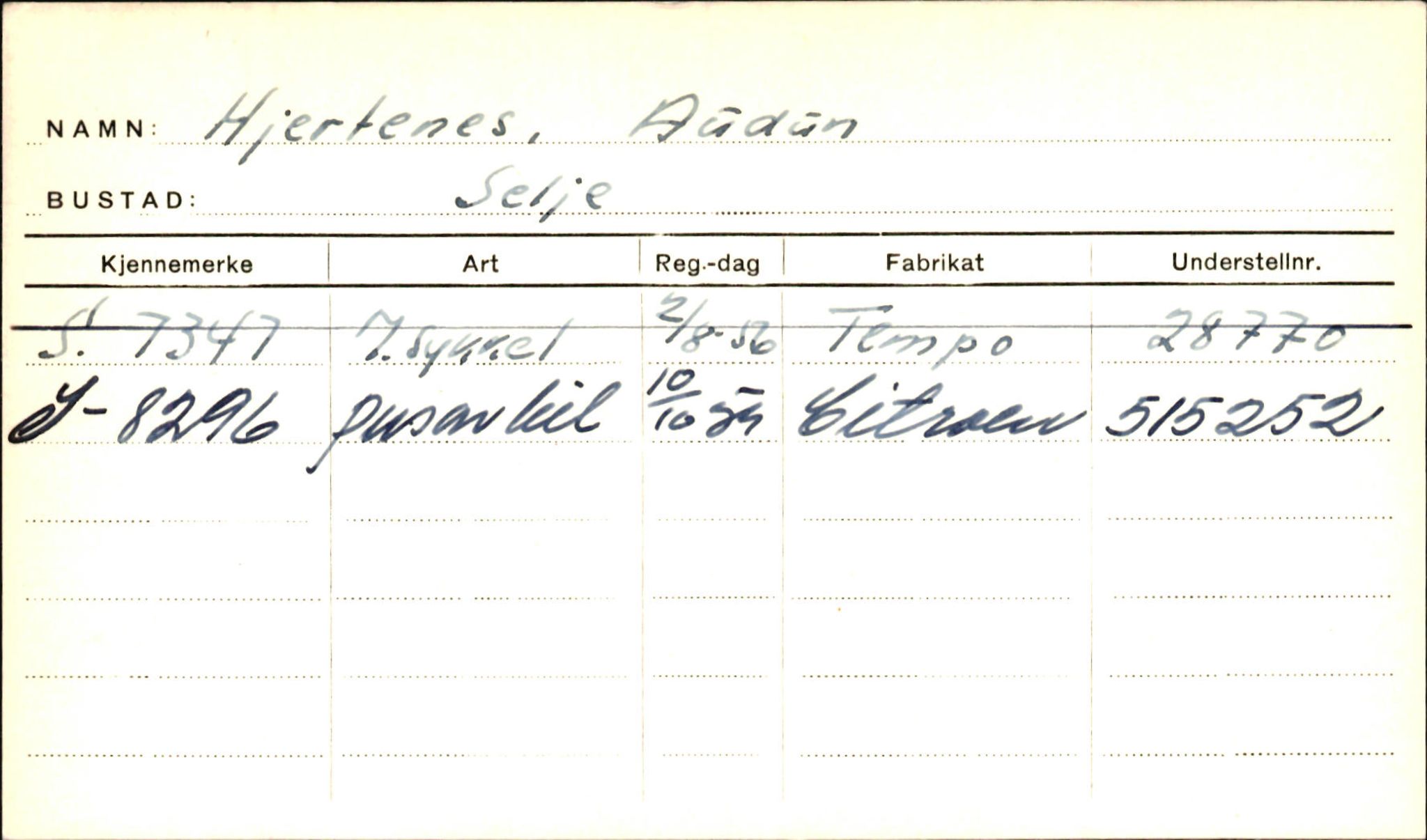 Statens vegvesen, Sogn og Fjordane vegkontor, SAB/A-5301/4/F/L0001A: Eigarregister Fjordane til 1.6.1961, 1930-1961, p. 511