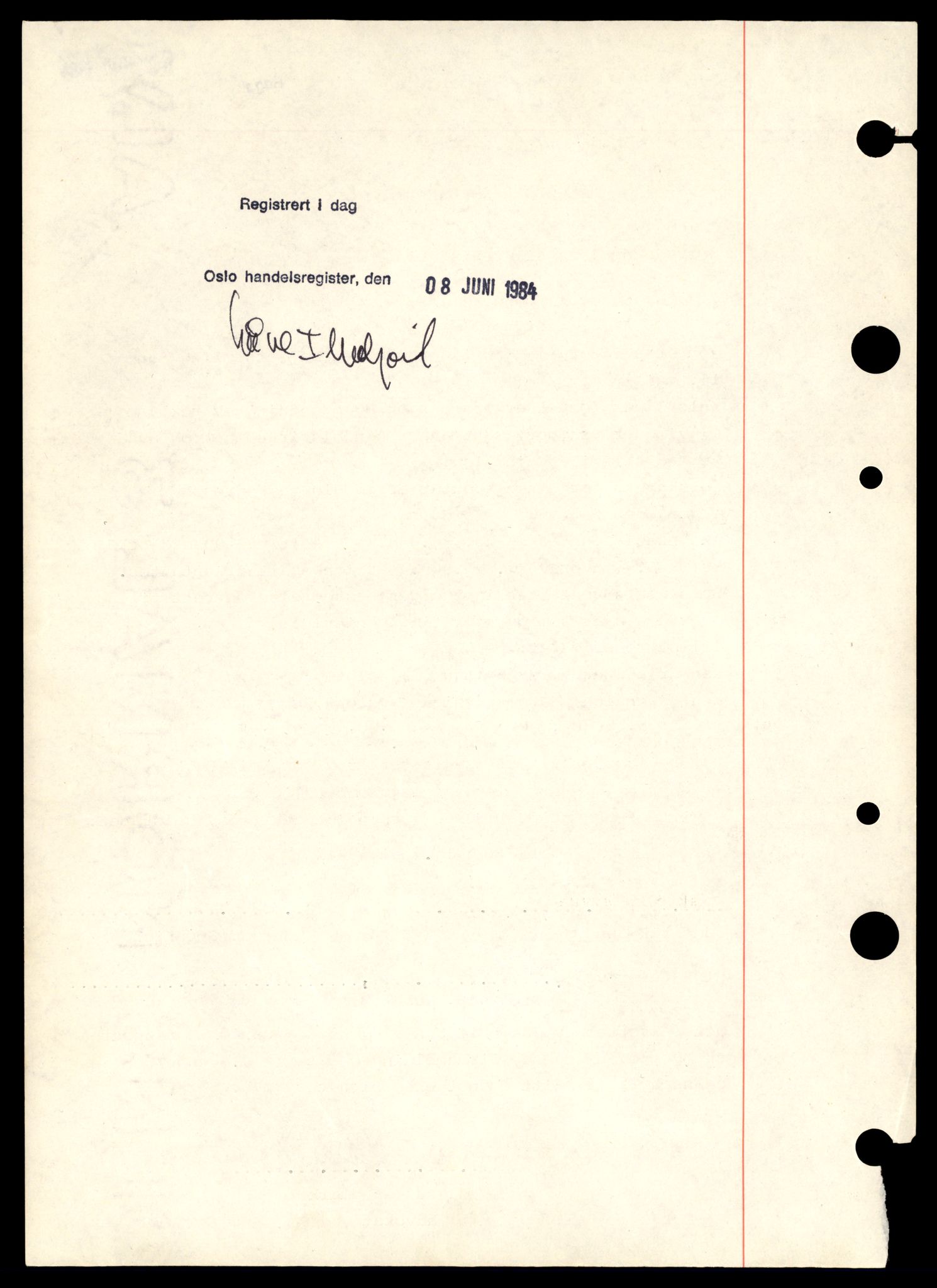 Oslo byfogd, Handelsregisteret, SAT/A-10867/G/Gb/Gbb/L0091: Registreringsmeldinger, Su-Ve, 1986, p. 2