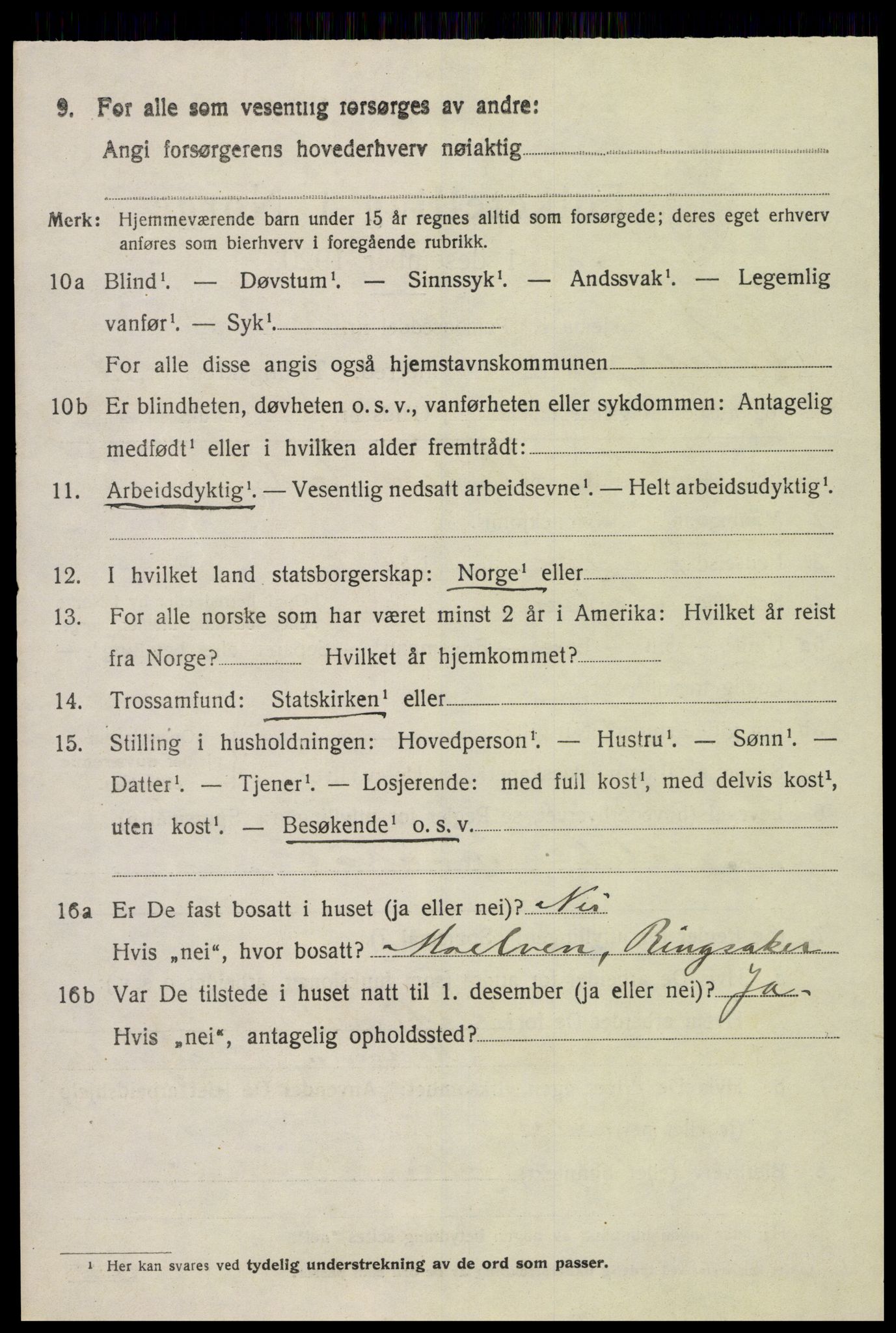 SAH, 1920 census for Ringsaker, 1920, p. 26971