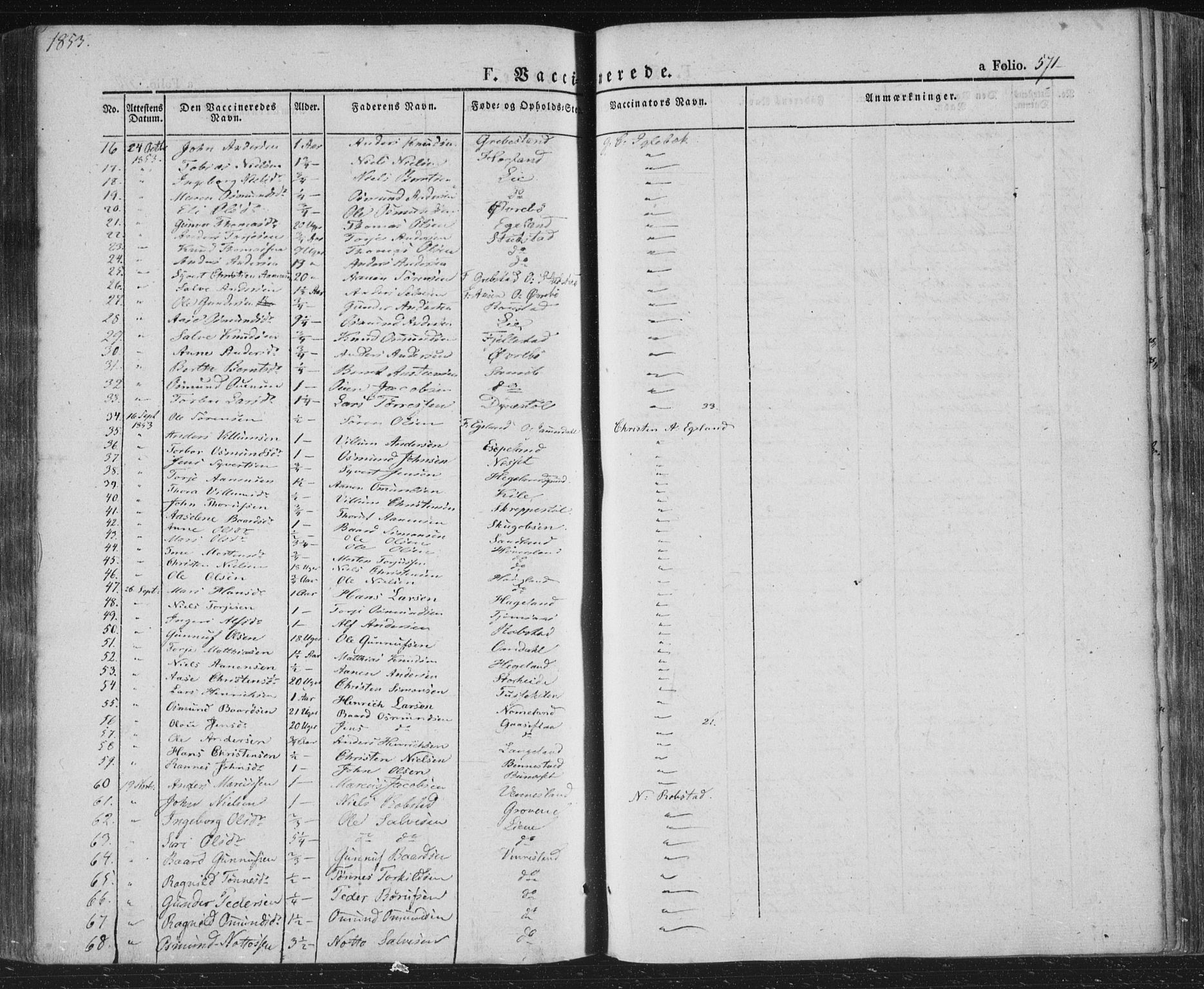 Vennesla sokneprestkontor, AV/SAK-1111-0045/Fa/Fac/L0004: Parish register (official) no. A 4, 1834-1855, p. 571