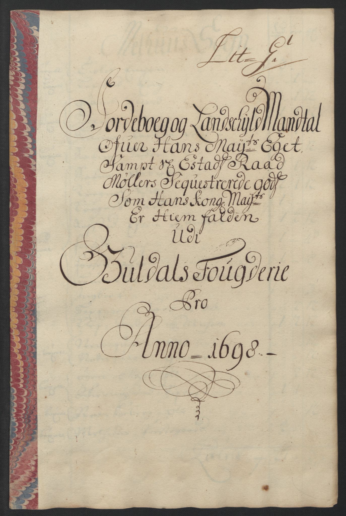 Rentekammeret inntil 1814, Reviderte regnskaper, Fogderegnskap, RA/EA-4092/R60/L3948: Fogderegnskap Orkdal og Gauldal, 1698, p. 352
