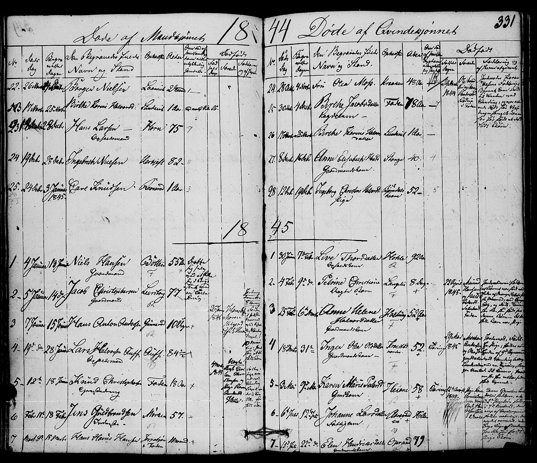 Ramnes kirkebøker, SAKO/A-314/F/Fa/L0005: Parish register (official) no. I 5, 1841-1861, p. 330-331