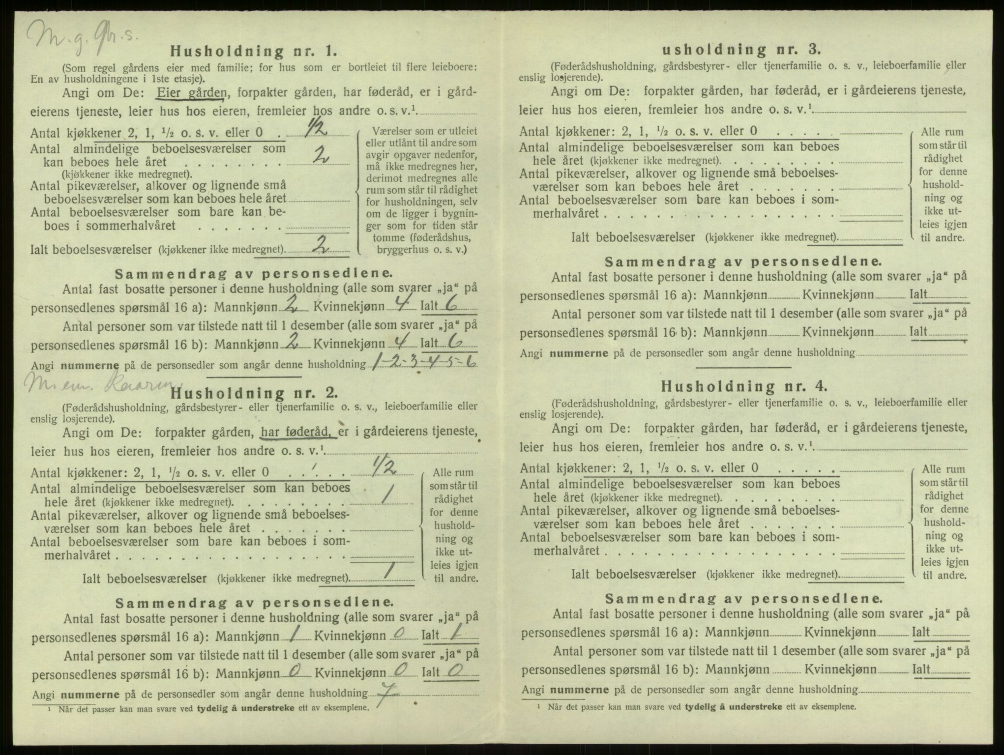 SAB, 1920 census for Alversund, 1920, p. 438