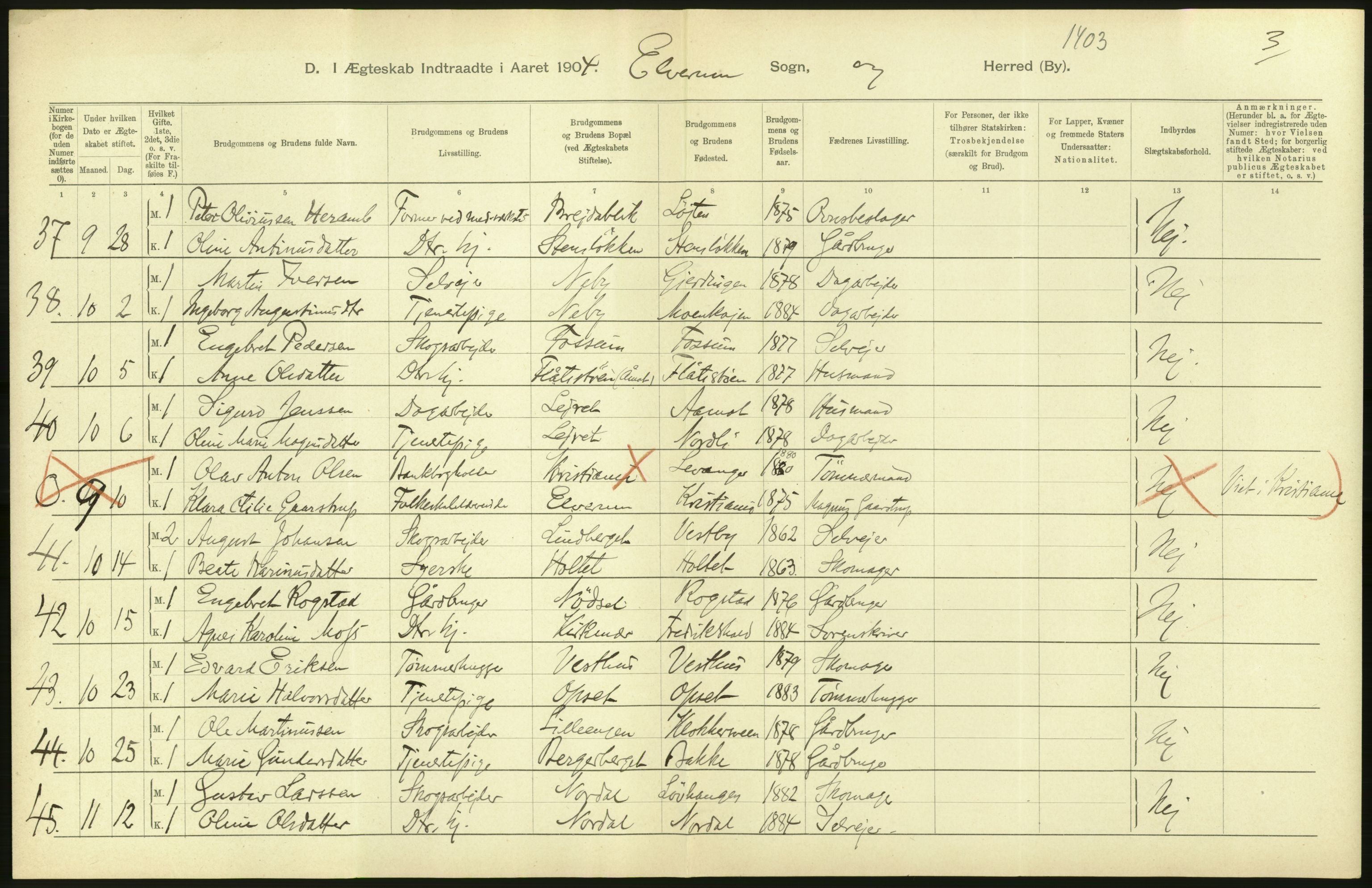 Statistisk sentralbyrå, Sosiodemografiske emner, Befolkning, AV/RA-S-2228/D/Df/Dfa/Dfab/L0005: Hedemarkens amt: Fødte, gifte, døde, 1904, p. 562