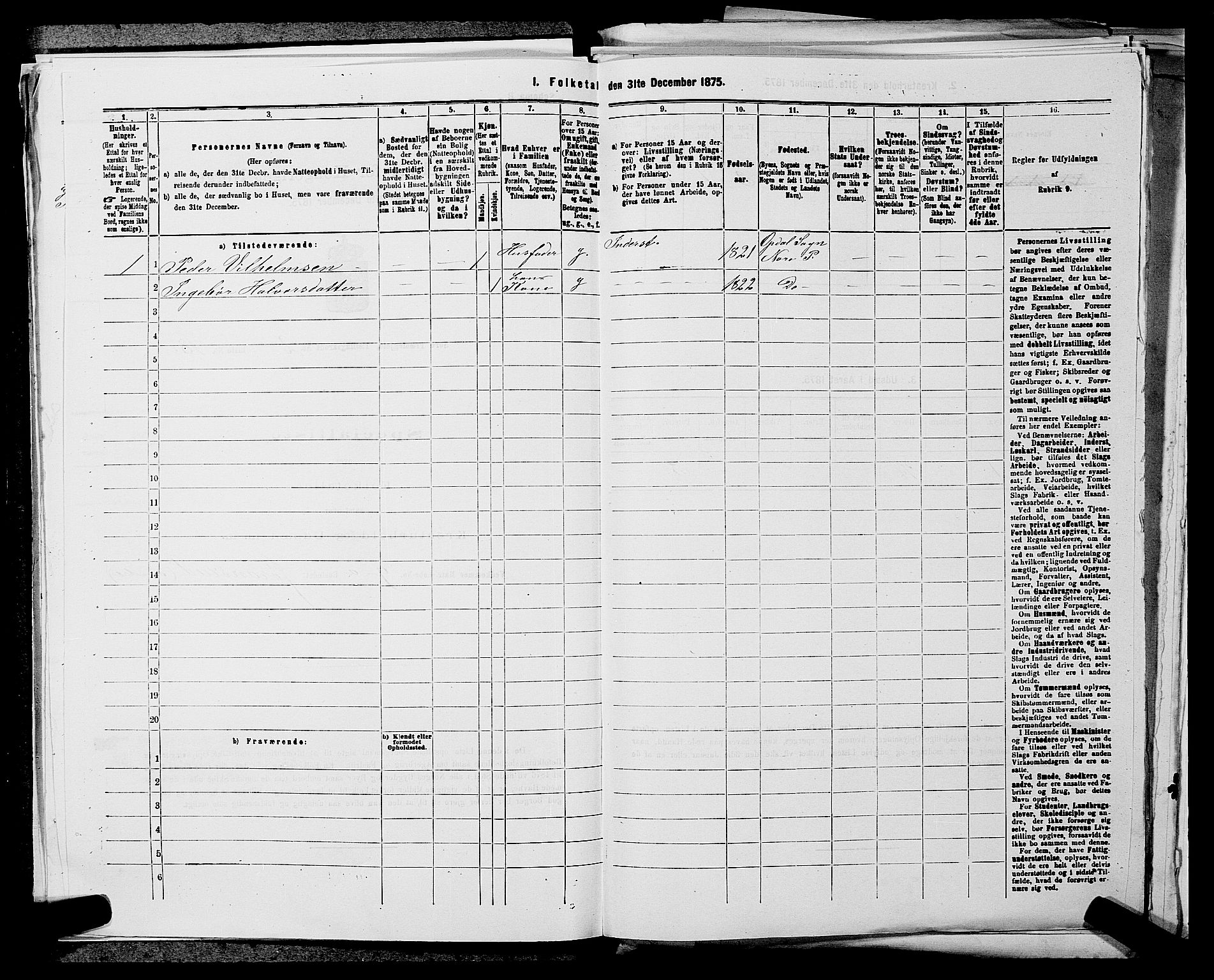 SAKO, 1875 census for 0633P Nore, 1875, p. 296