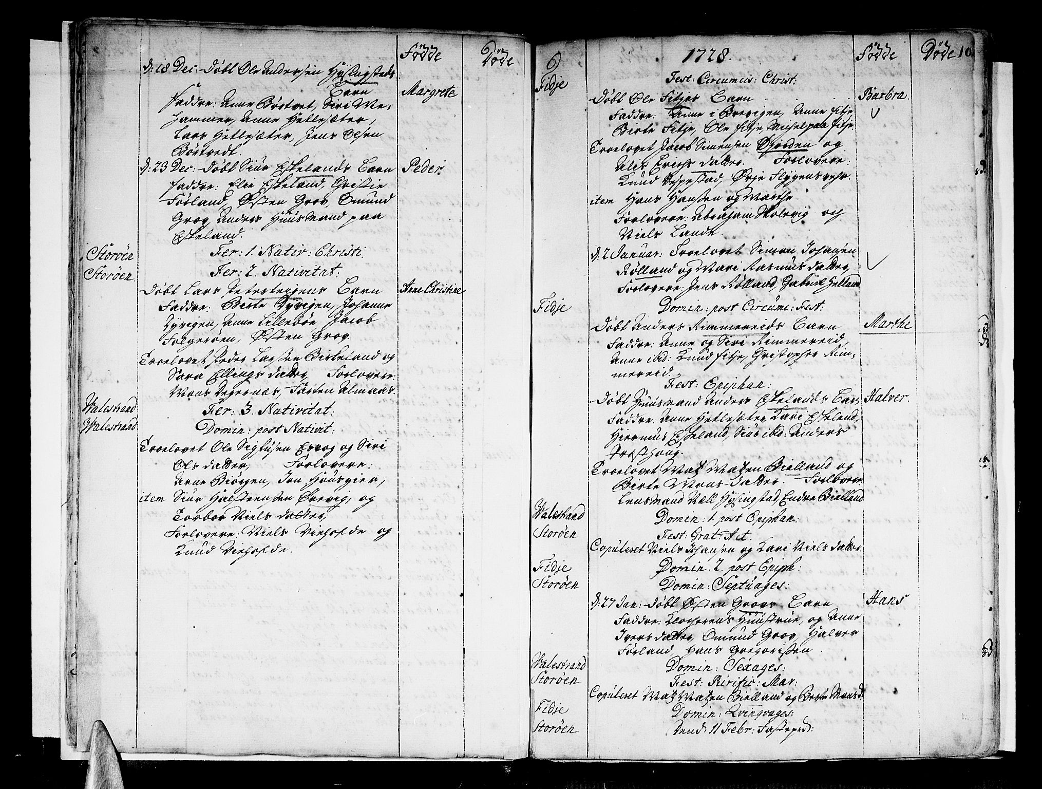 Stord sokneprestembete, SAB/A-78201/H/Haa: Parish register (official) no. A 1, 1725-1744, p. 10