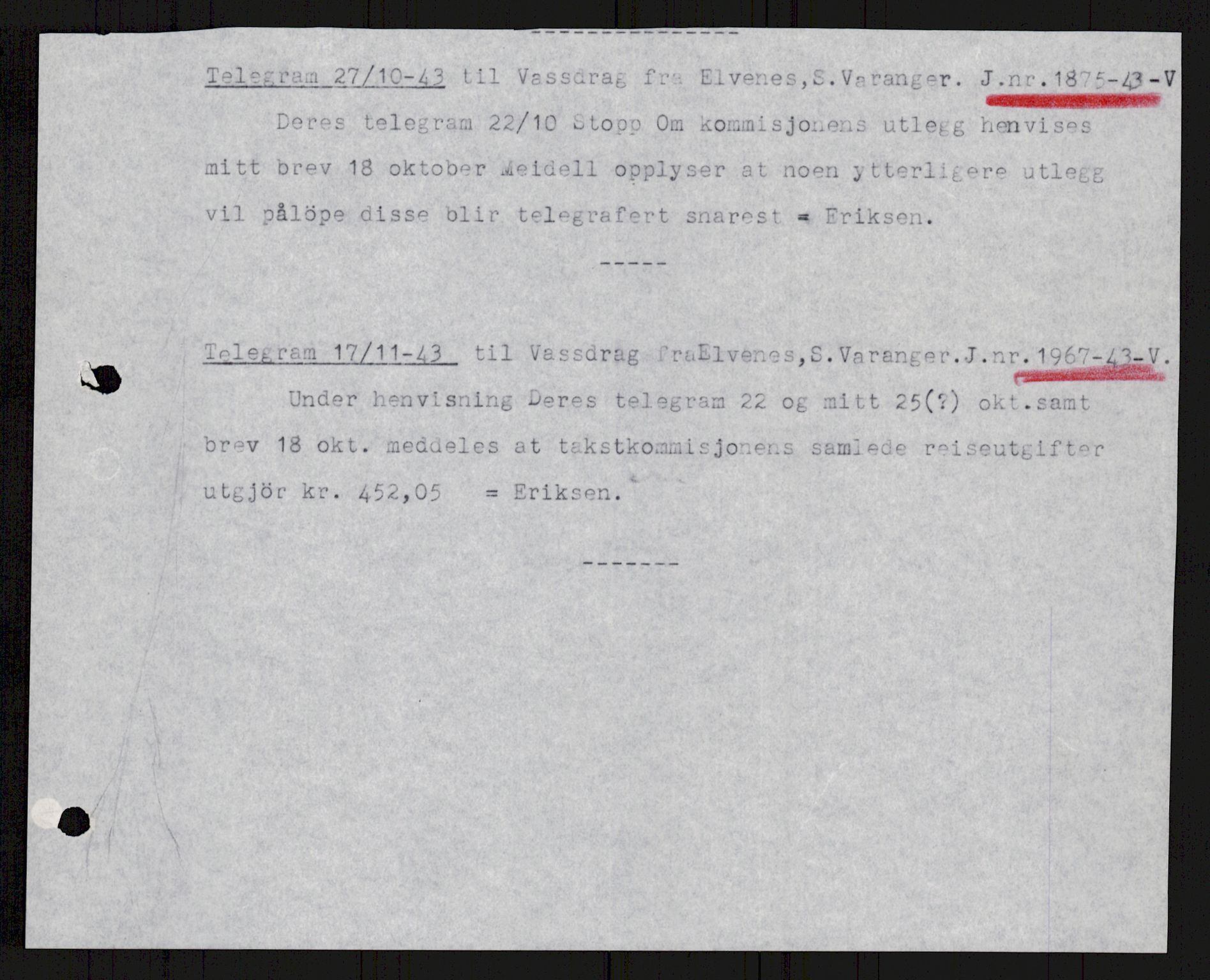 Vassdragsdirektoratet/avdelingen, AV/RA-S-6242/F/Fa/L0537: Pasvikelva, 1932-1955, p. 53