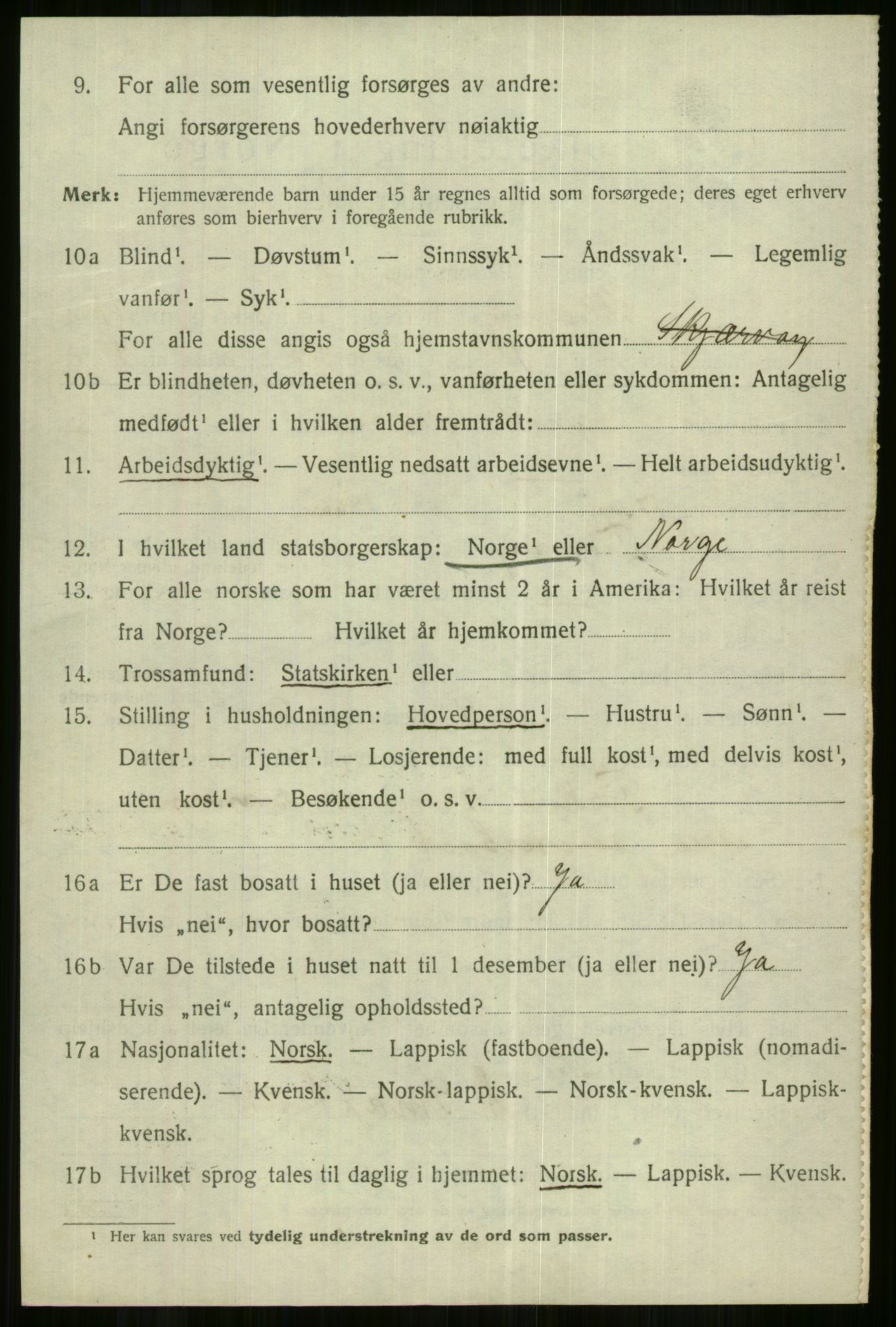 SATØ, 1920 census for Skjervøy, 1920, p. 5602