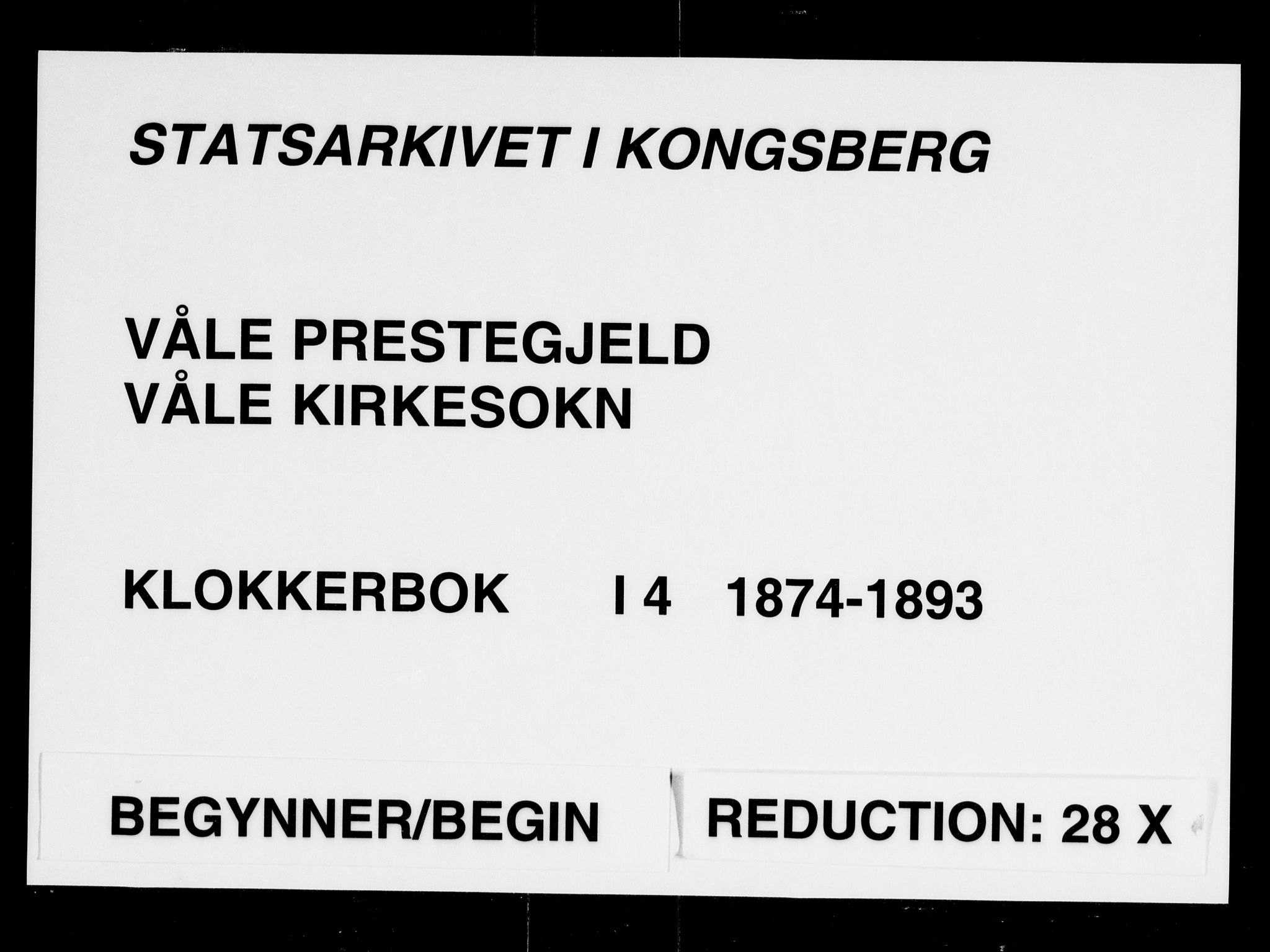 Våle kirkebøker, SAKO/A-334/G/Ga/L0004a: Parish register (copy) no. I 4, 1874-1893