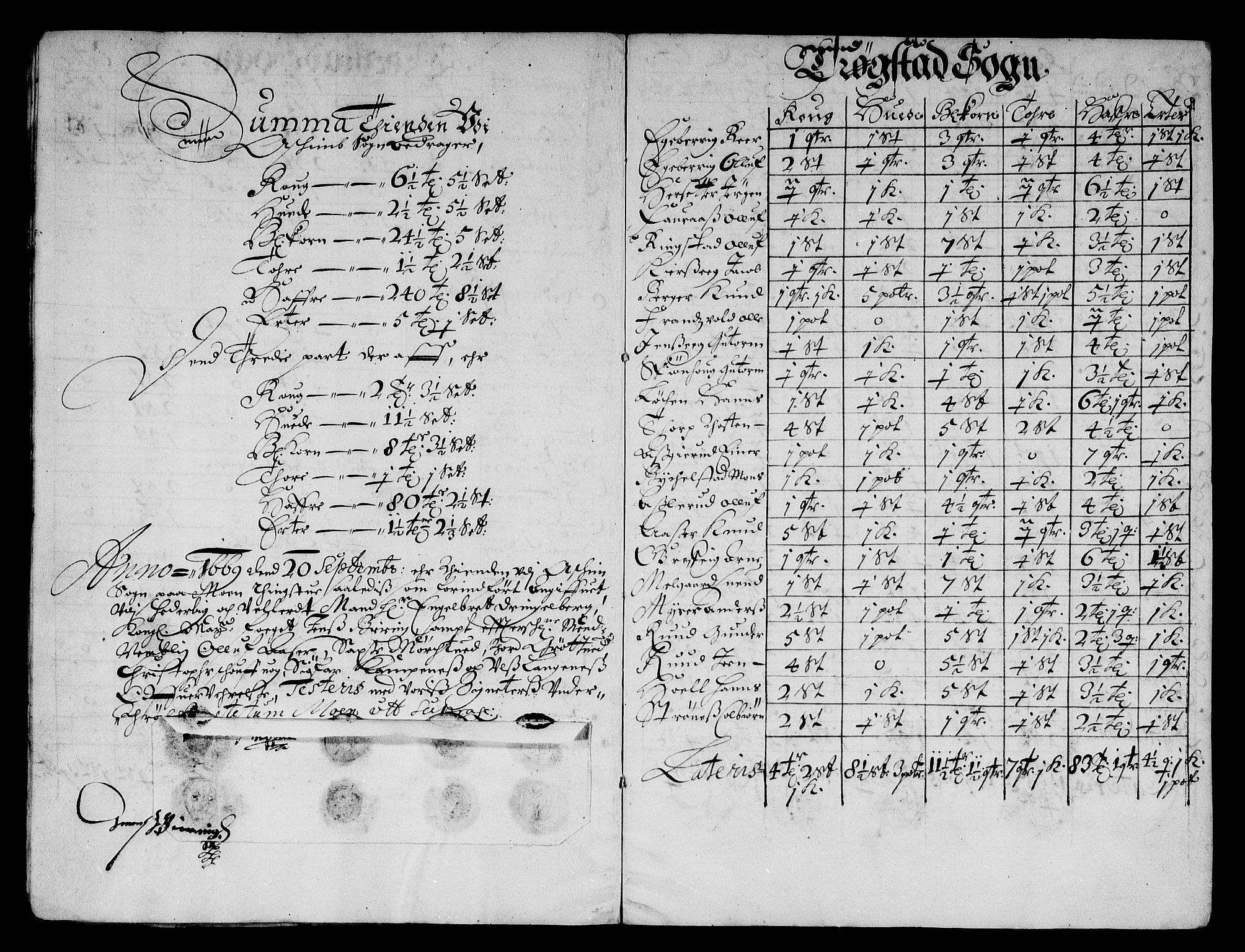 Rentekammeret inntil 1814, Reviderte regnskaper, Stiftamtstueregnskaper, Landkommissariatet på Akershus og Akershus stiftamt, AV/RA-EA-5869/R/Rb/L0061: Akershus stiftamt, 1669