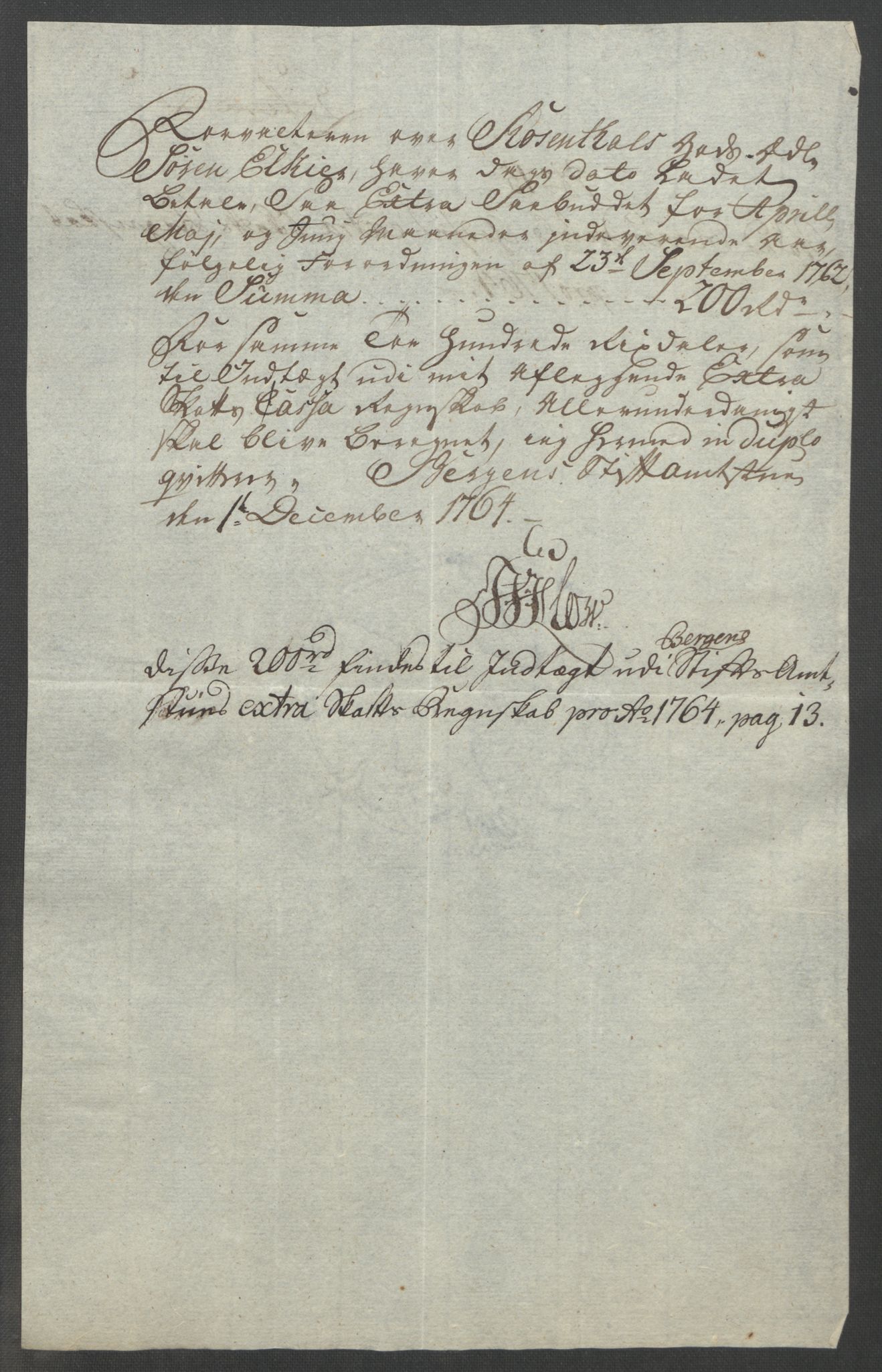 Rentekammeret inntil 1814, Reviderte regnskaper, Fogderegnskap, AV/RA-EA-4092/R49/L3157: Ekstraskatten Rosendal Baroni, 1762-1772, p. 109