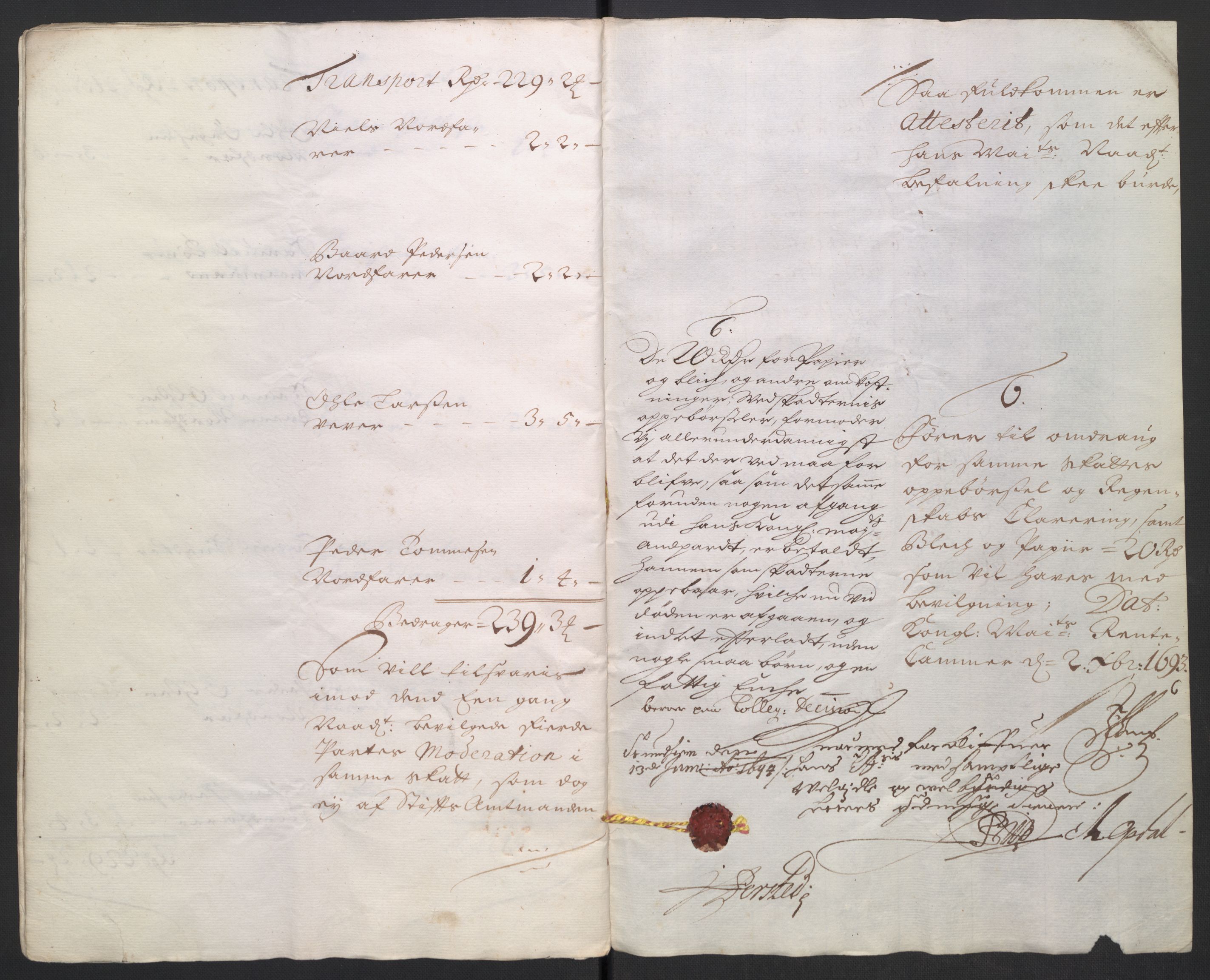 Rentekammeret inntil 1814, Reviderte regnskaper, Byregnskaper, AV/RA-EA-4066/R/Rs/L0506: [S2] Kontribusjonsregnskap, 1691-1692, p. 690