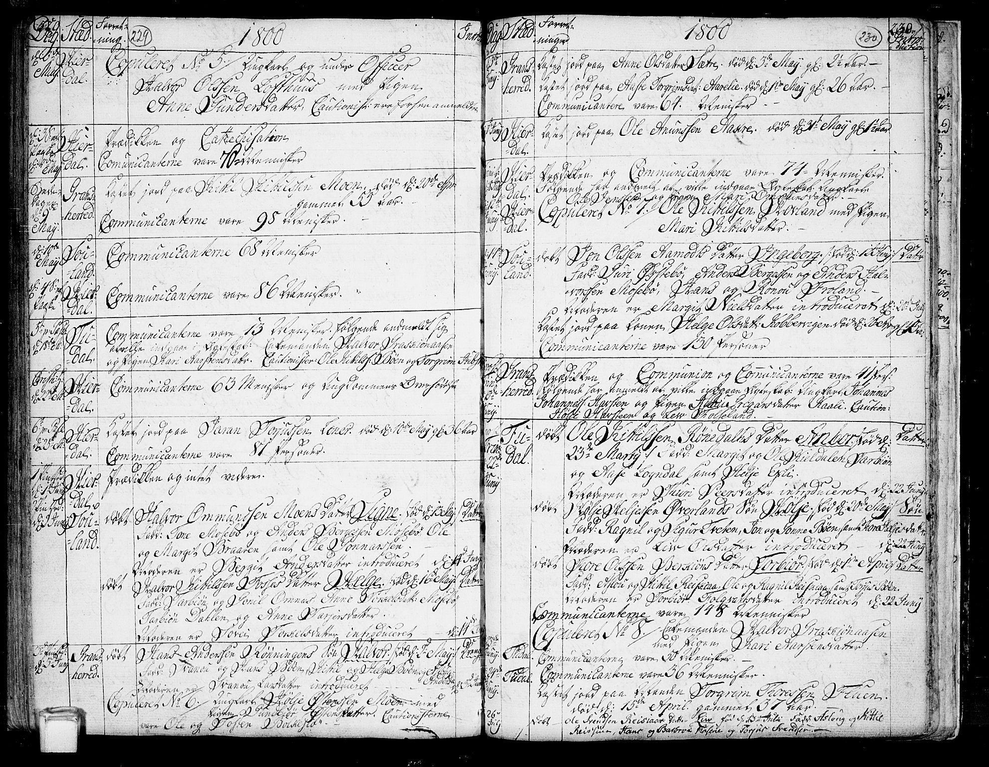 Hjartdal kirkebøker, SAKO/A-270/F/Fa/L0005: Parish register (official) no. I 5, 1776-1801, p. 229-230