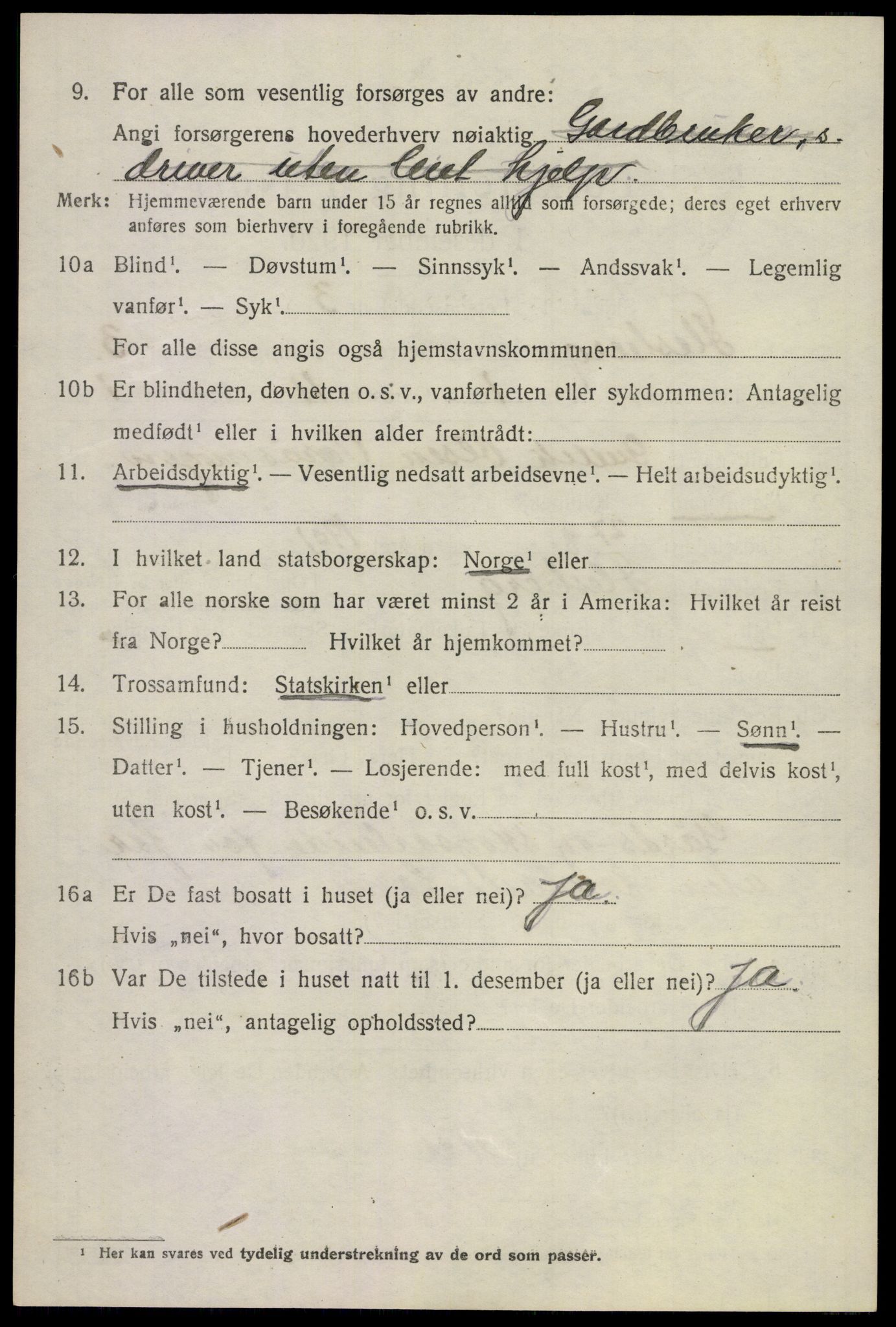 SAKO, 1920 census for Flesberg, 1920, p. 1672