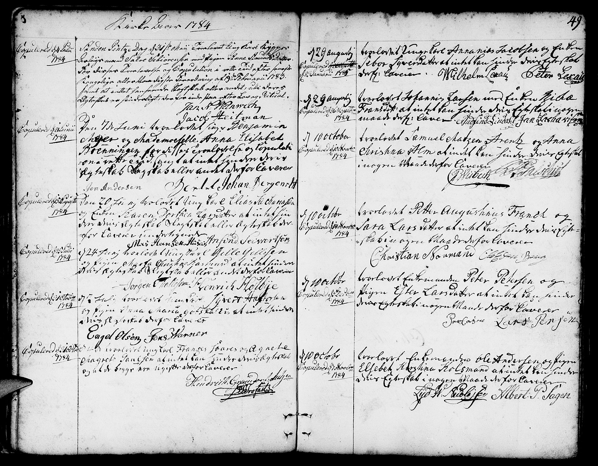 Nykirken Sokneprestembete, AV/SAB-A-77101/H/Haa/L0008: Parish register (official) no. A 8, 1776-1814, p. 49