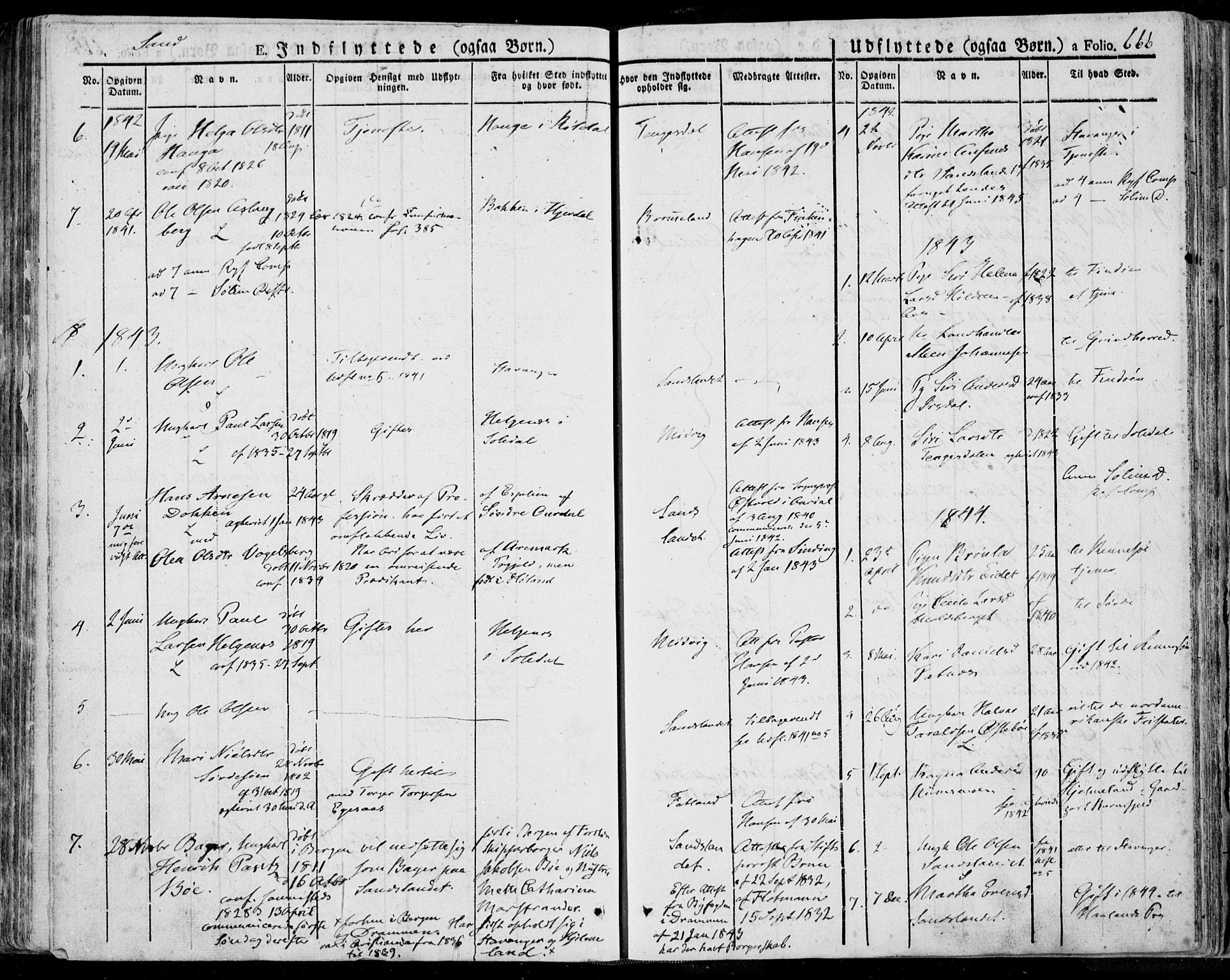 Jelsa sokneprestkontor, SAST/A-101842/01/IV: Parish register (official) no. A 6.2, 1828-1853, p. 666