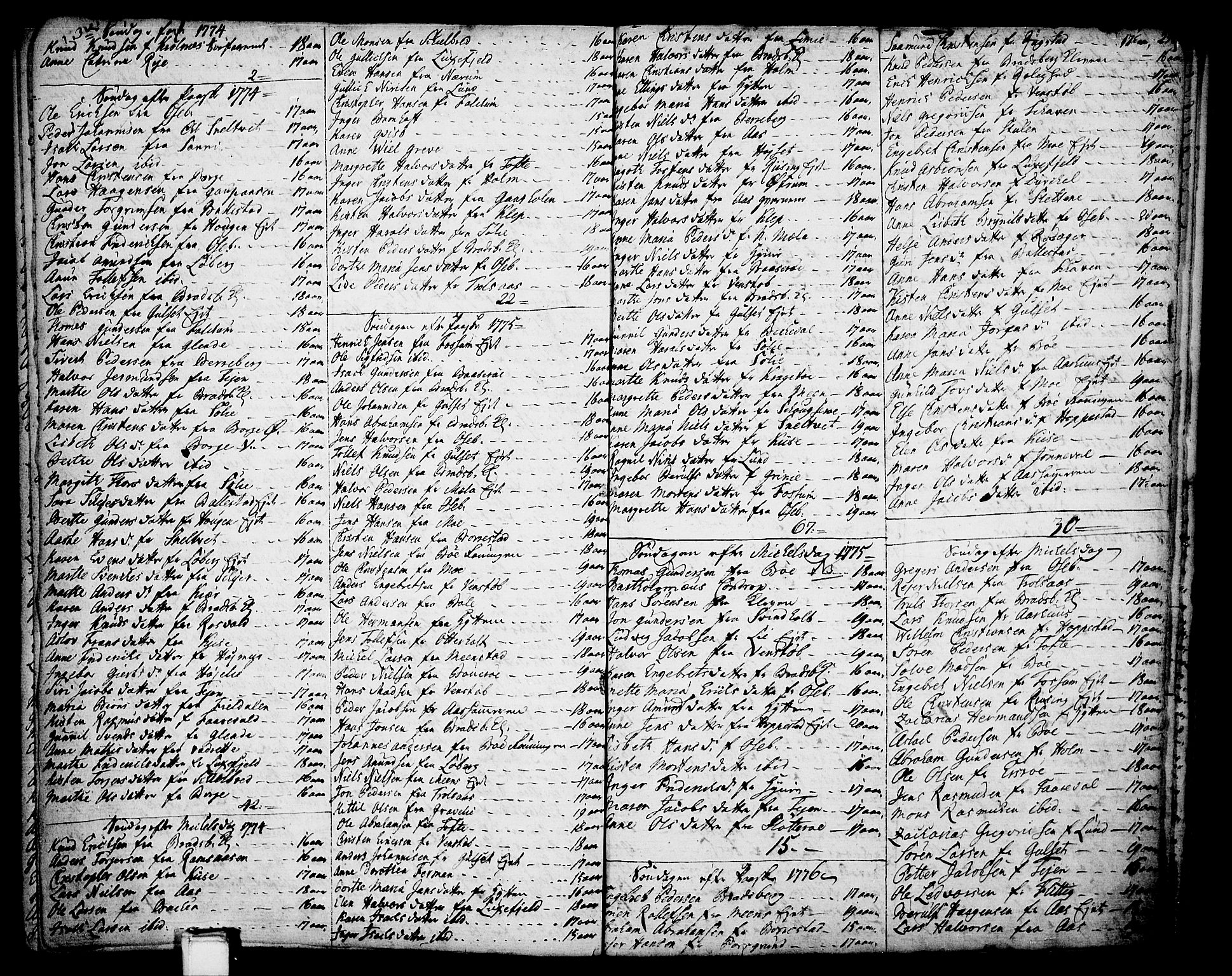 Gjerpen kirkebøker, SAKO/A-265/F/Fa/L0002: Parish register (official) no. I 2, 1747-1795, p. 276