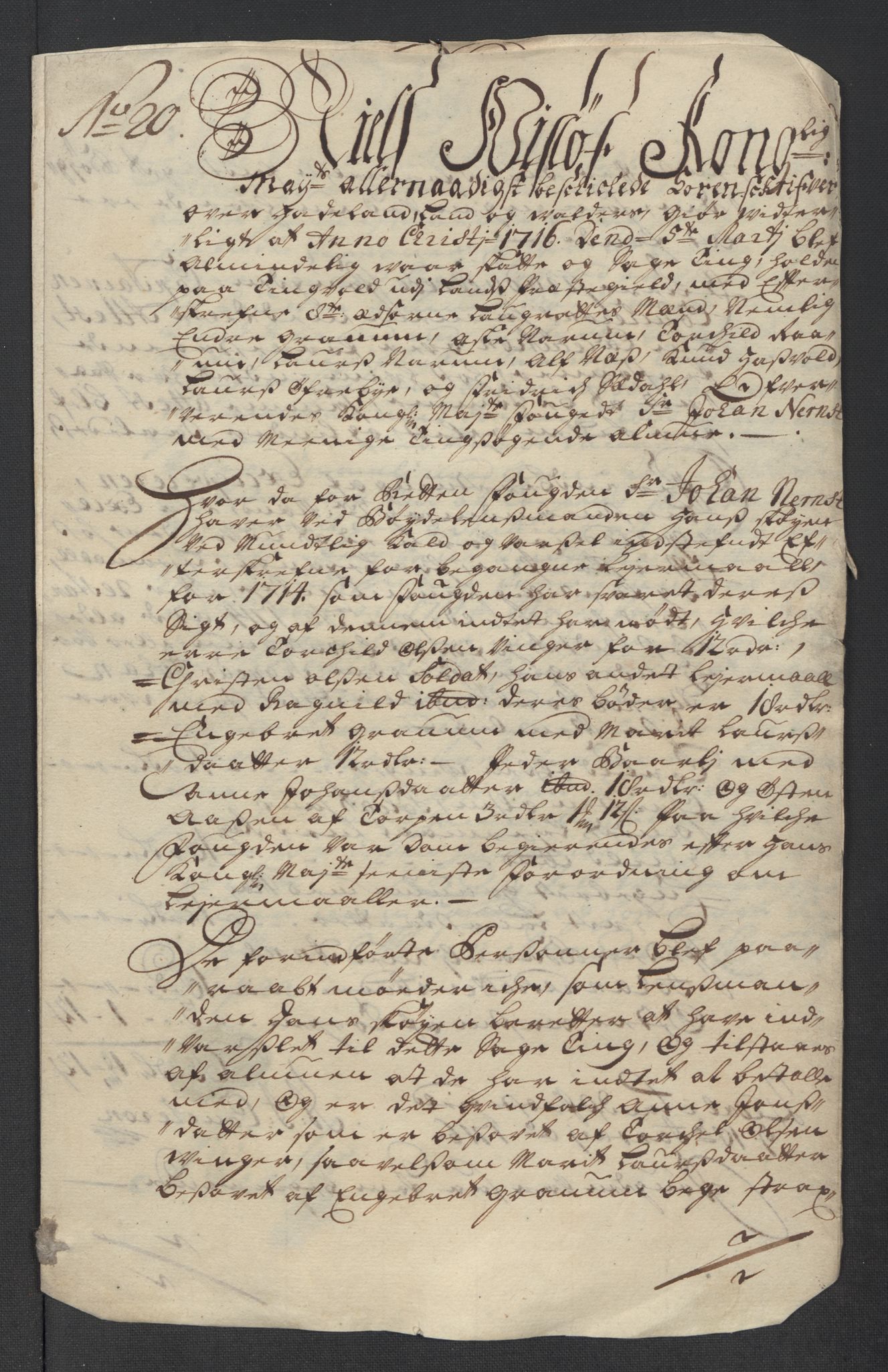 Rentekammeret inntil 1814, Reviderte regnskaper, Fogderegnskap, AV/RA-EA-4092/R18/L1315: Fogderegnskap Hadeland, Toten og Valdres, 1716, p. 415