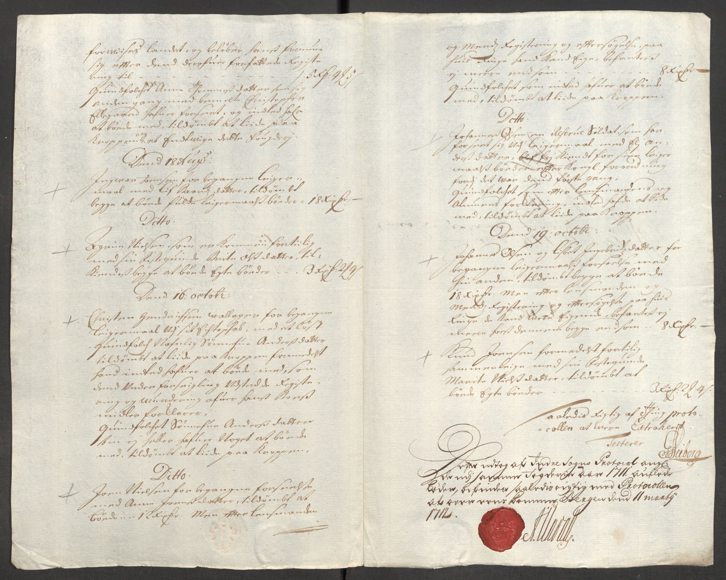 Rentekammeret inntil 1814, Reviderte regnskaper, Fogderegnskap, AV/RA-EA-4092/R52/L3317: Fogderegnskap Sogn, 1711, p. 154