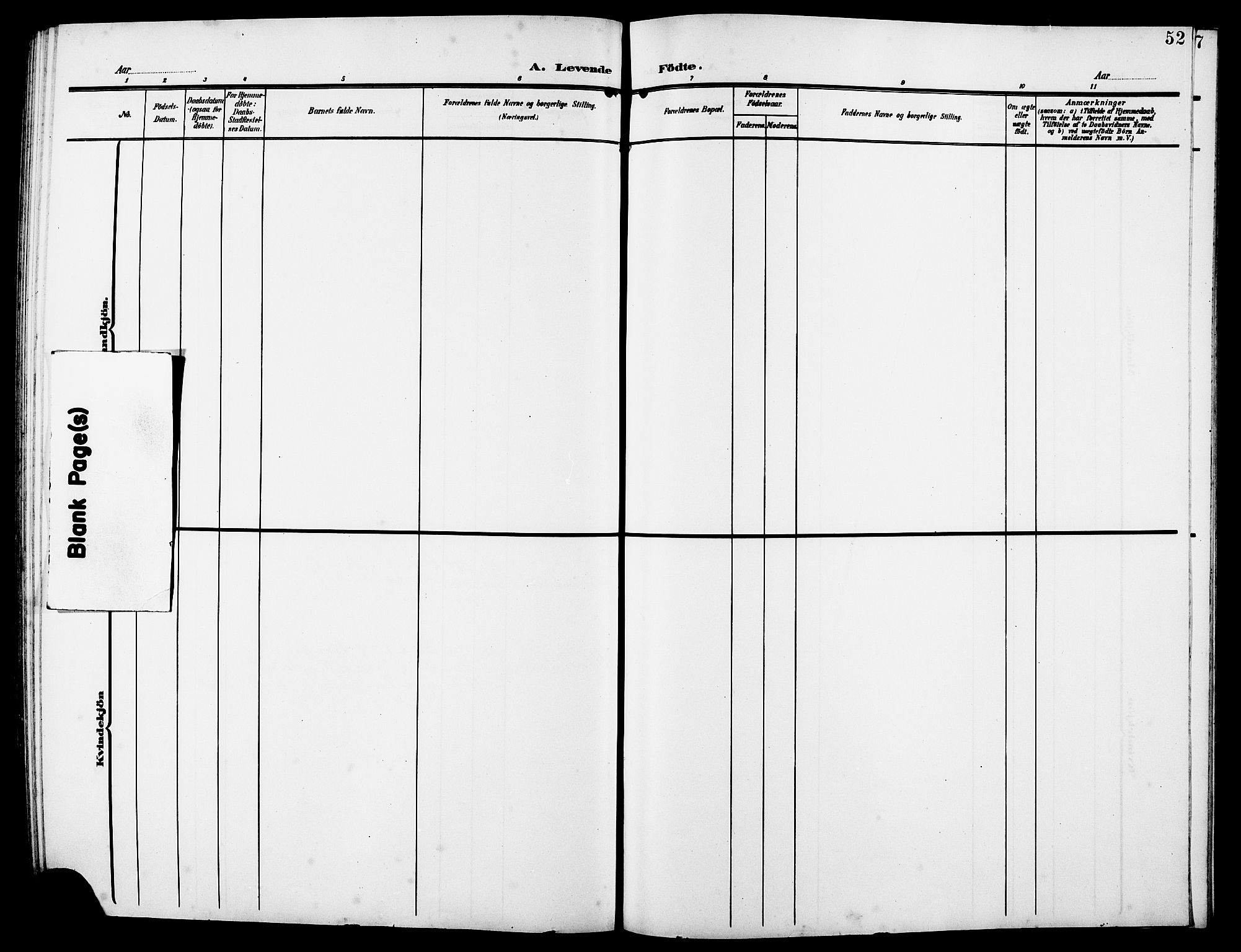 Ministerialprotokoller, klokkerbøker og fødselsregistre - Møre og Romsdal, SAT/A-1454/525/L0377: Parish register (copy) no. 525C03, 1903-1917, p. 52