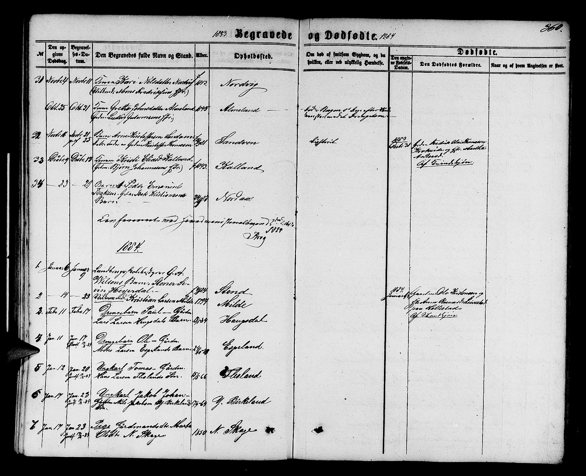 Fana Sokneprestembete, SAB/A-75101/H/Hab/Habb/L0003: Parish register (copy) no. B 3, 1861-1888, p. 360