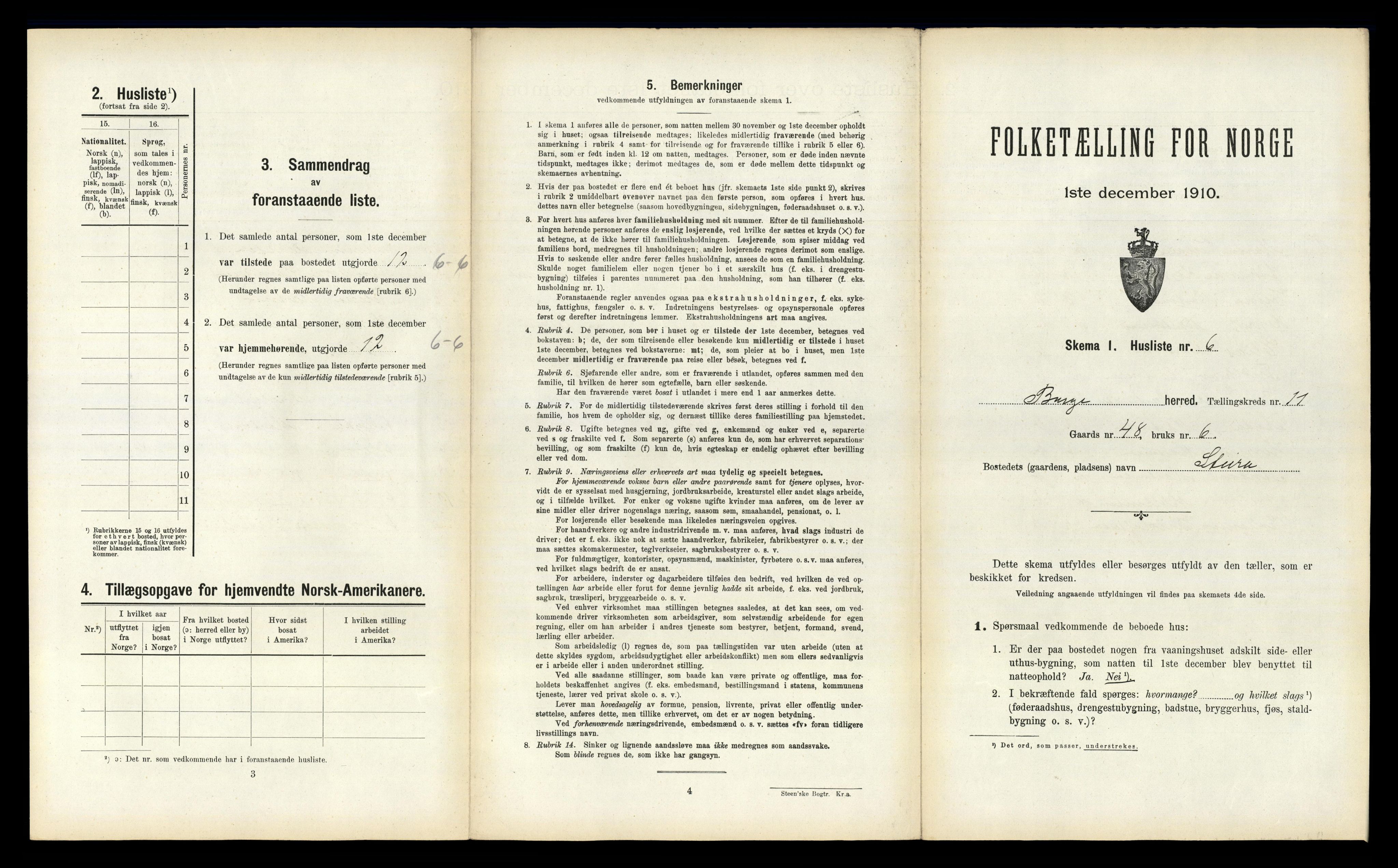 RA, 1910 census for Borge, 1910, p. 1091